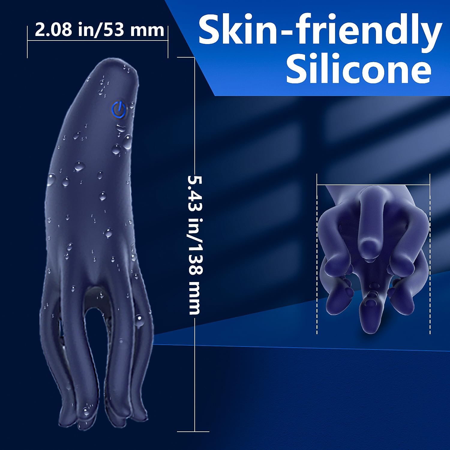 Male Sex Toys for Men,Male Masturbator Penis Vibrator with 10 Vibrating Modes Male Stroker,Penis Trainer with 6 Tentacles Particles Male Vibrator,360°Training Wrapped Adult Sex Toys for Men Women