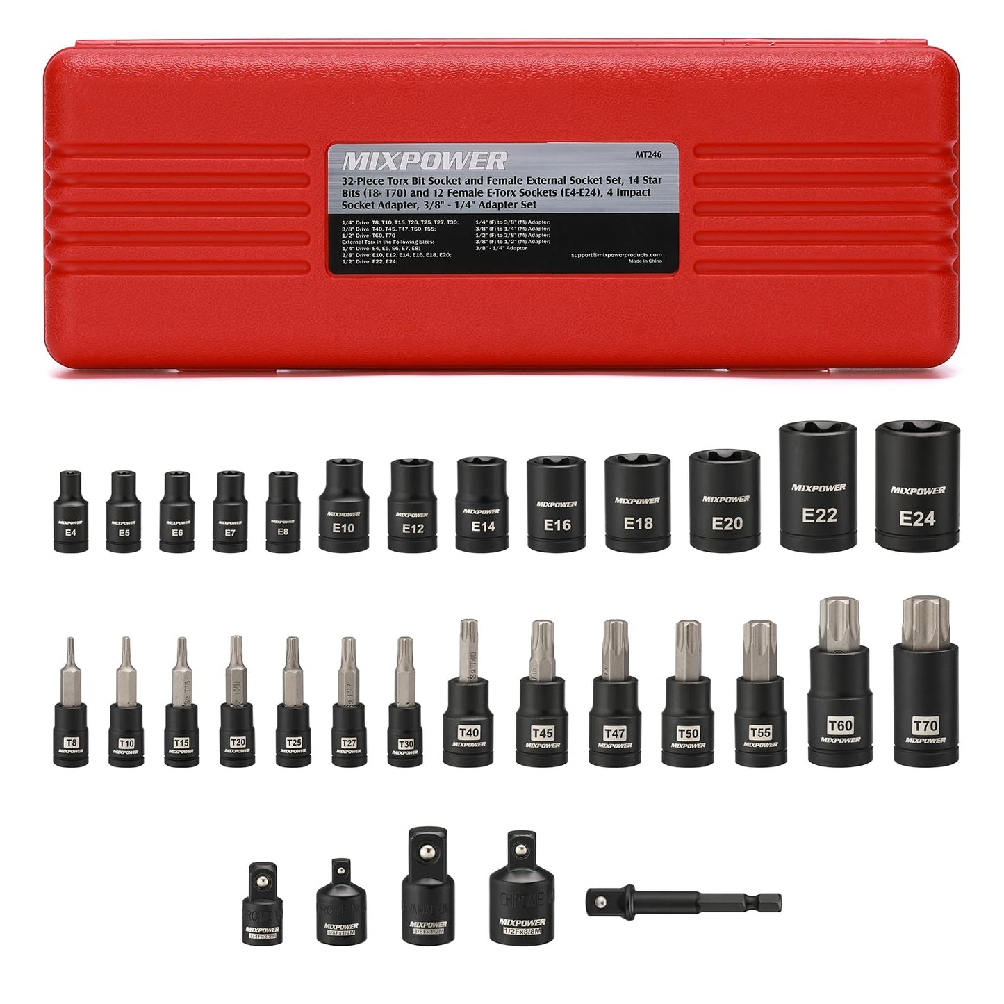 MIXPOWER Torx&E-Torx Socket Set