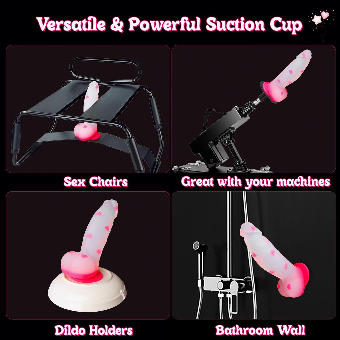 Huge Thick Girthy Pink Dildo, Adult Sex Toys & Games