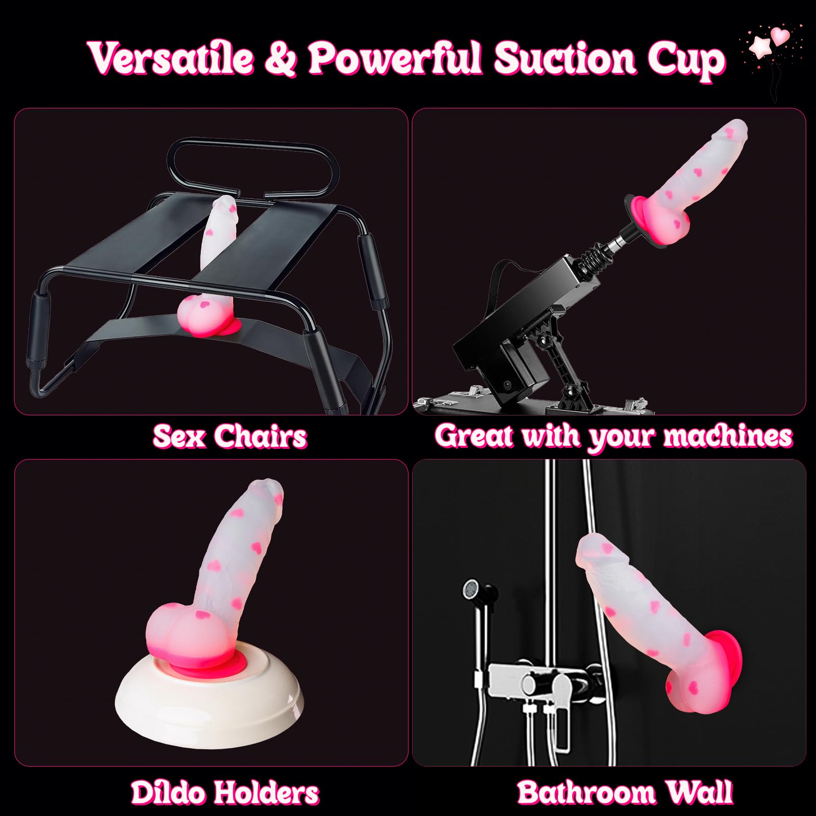 Huge Thick Girthy Pink Dildo, Adult Sex Toys & Games