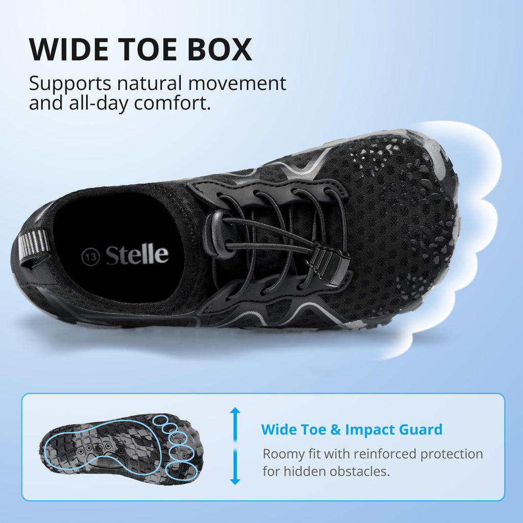 Stelle Water Shoes for Kids Girls Boys Swim Beach Hiking Barefoots Shoes for Toddler/Little/Big Kids