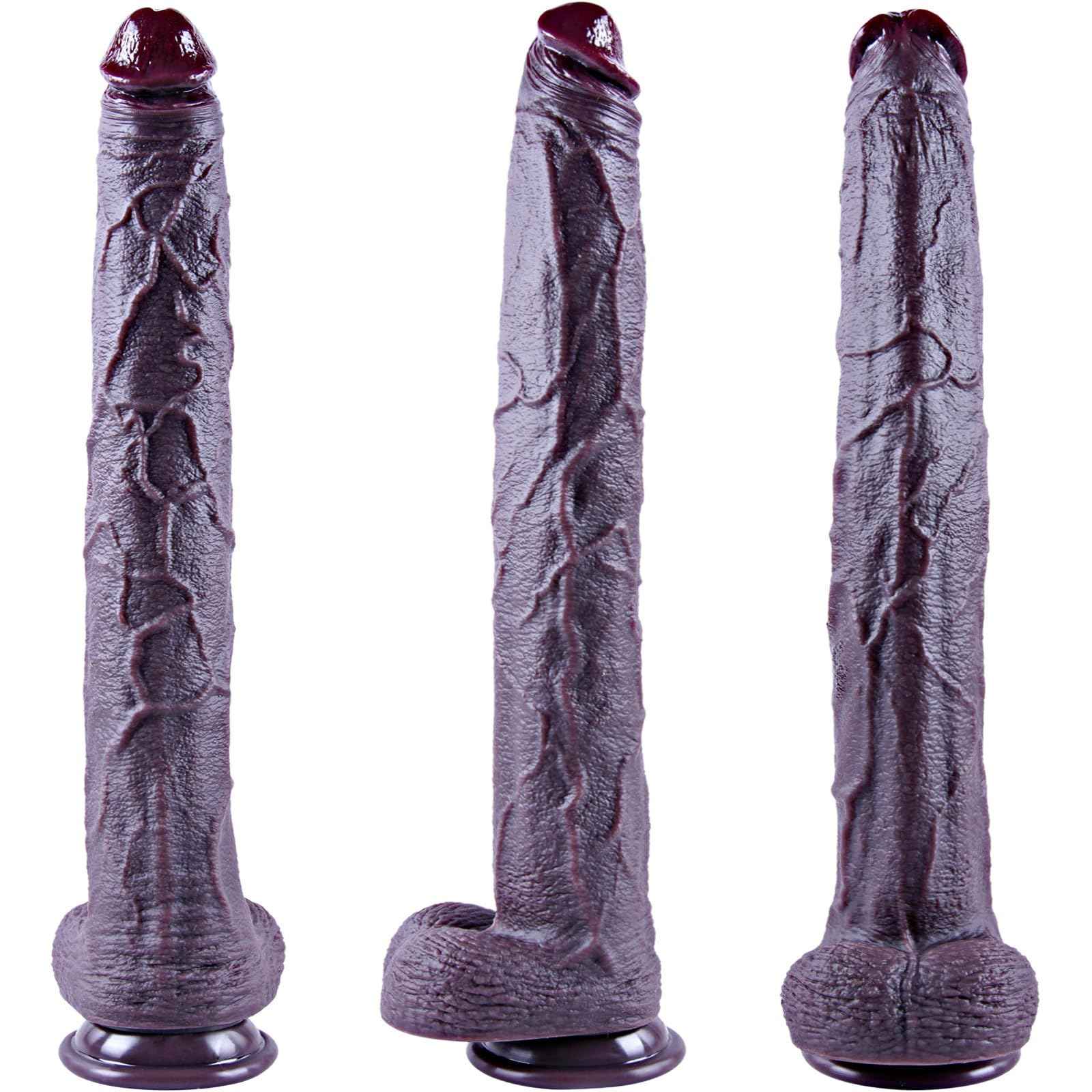 16.5 inch Giant Extra Long Dildo, Realistic Silicone Thick Dildo with Strong Suction Cup