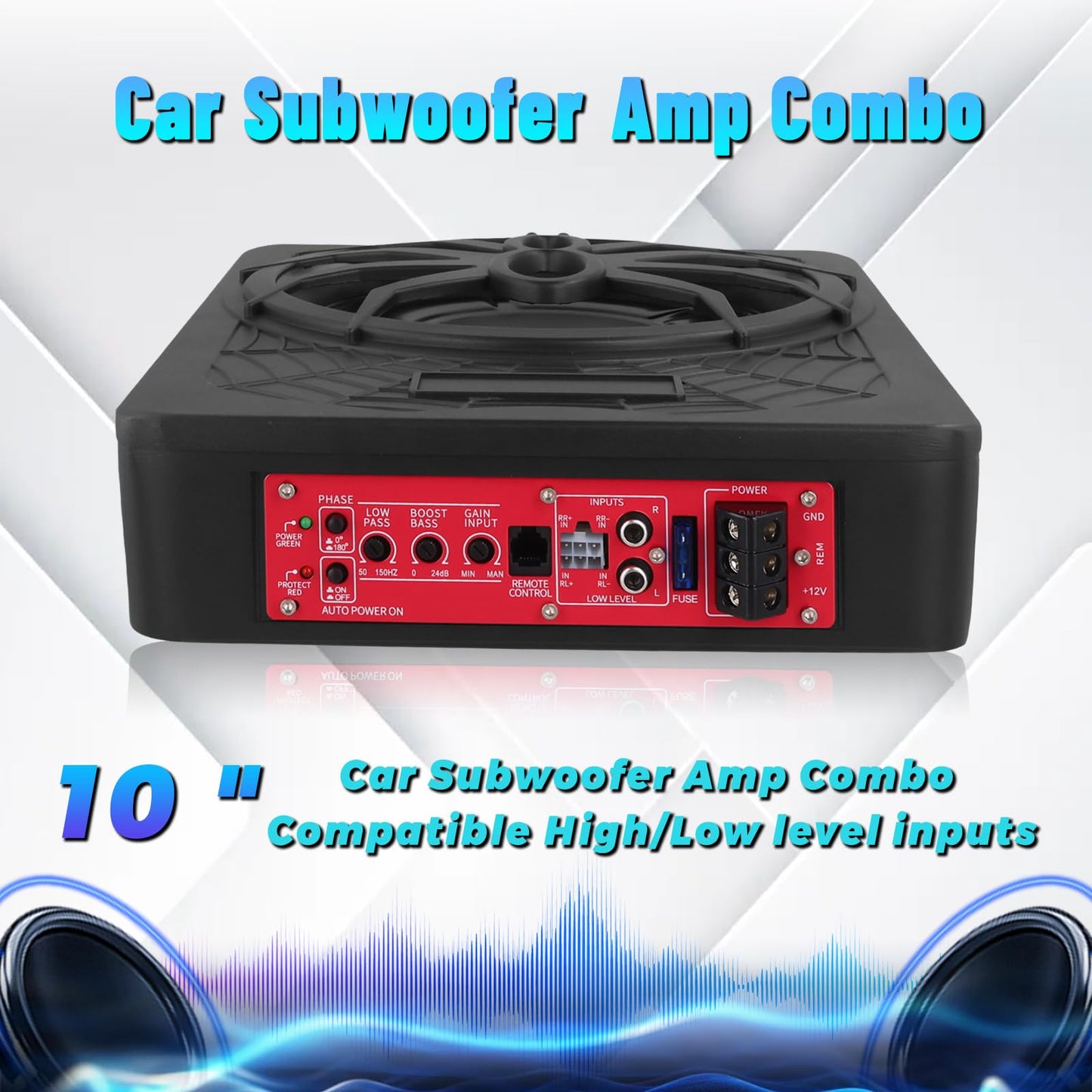 LORPHEIR Car Subwoofer High Power Bass System for Car Audio Upgrade