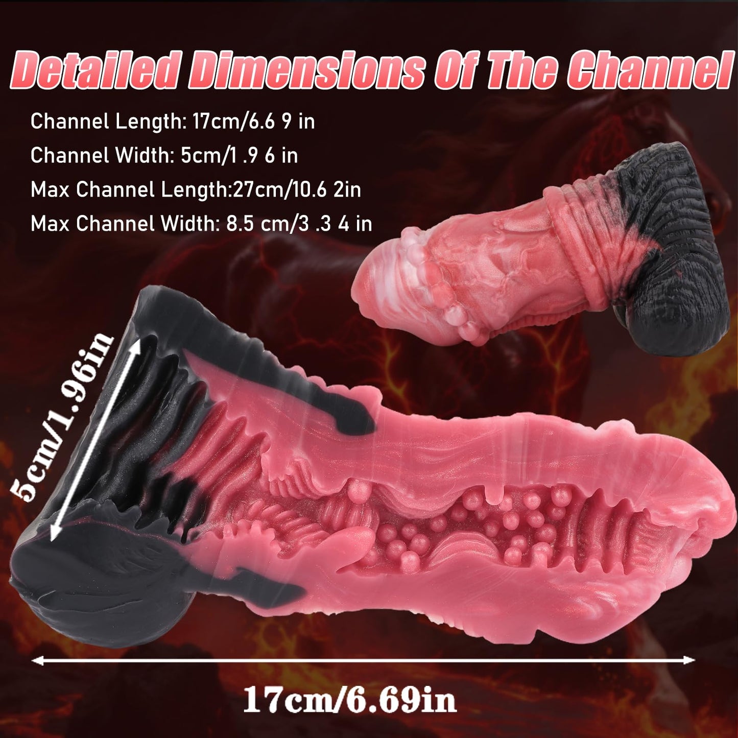Fantasy Masturbator Monster Penis Sleeve Animal Sex Toy for Men,Masturbator Cup Horse Dildos Design Penis Masturbator,Stroker with Lifelike Textured Horse Sex Toy for Men Gay
