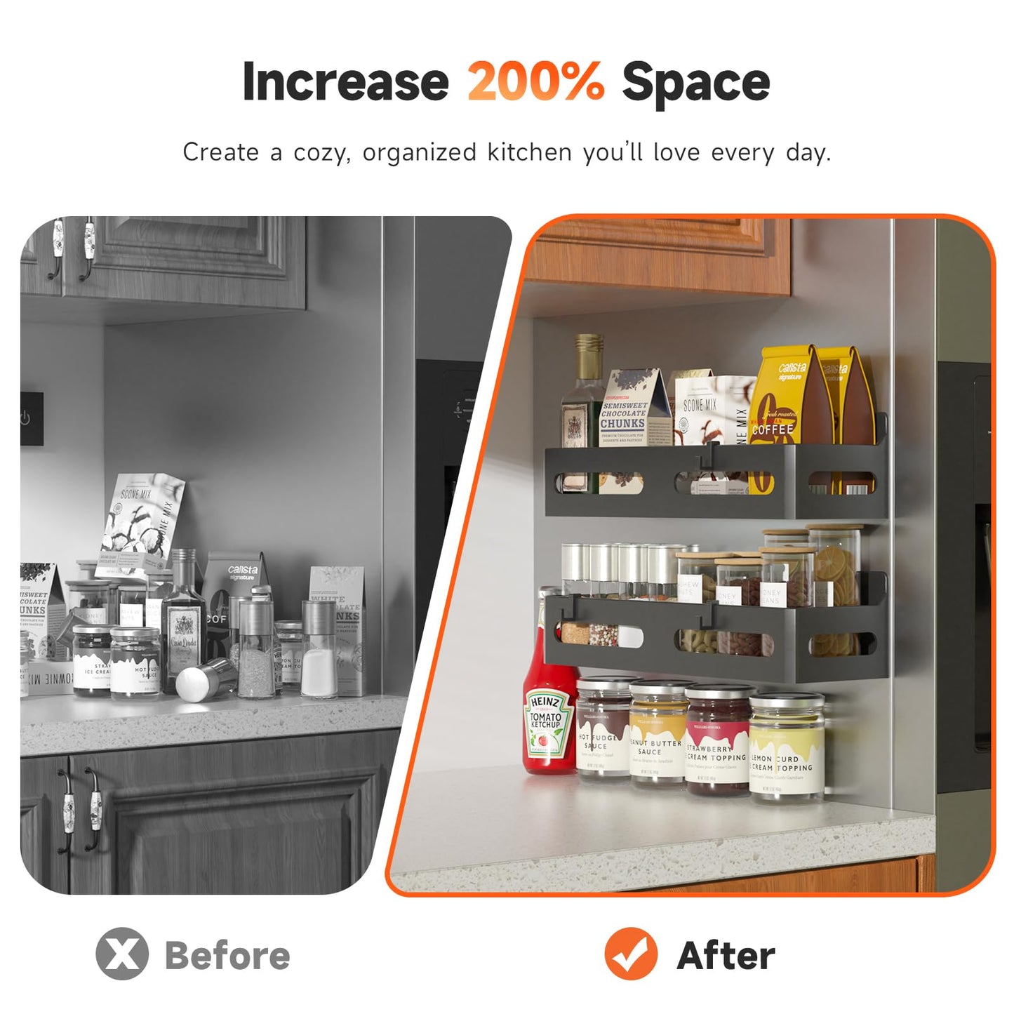 Sevenblue magnetic spice rack