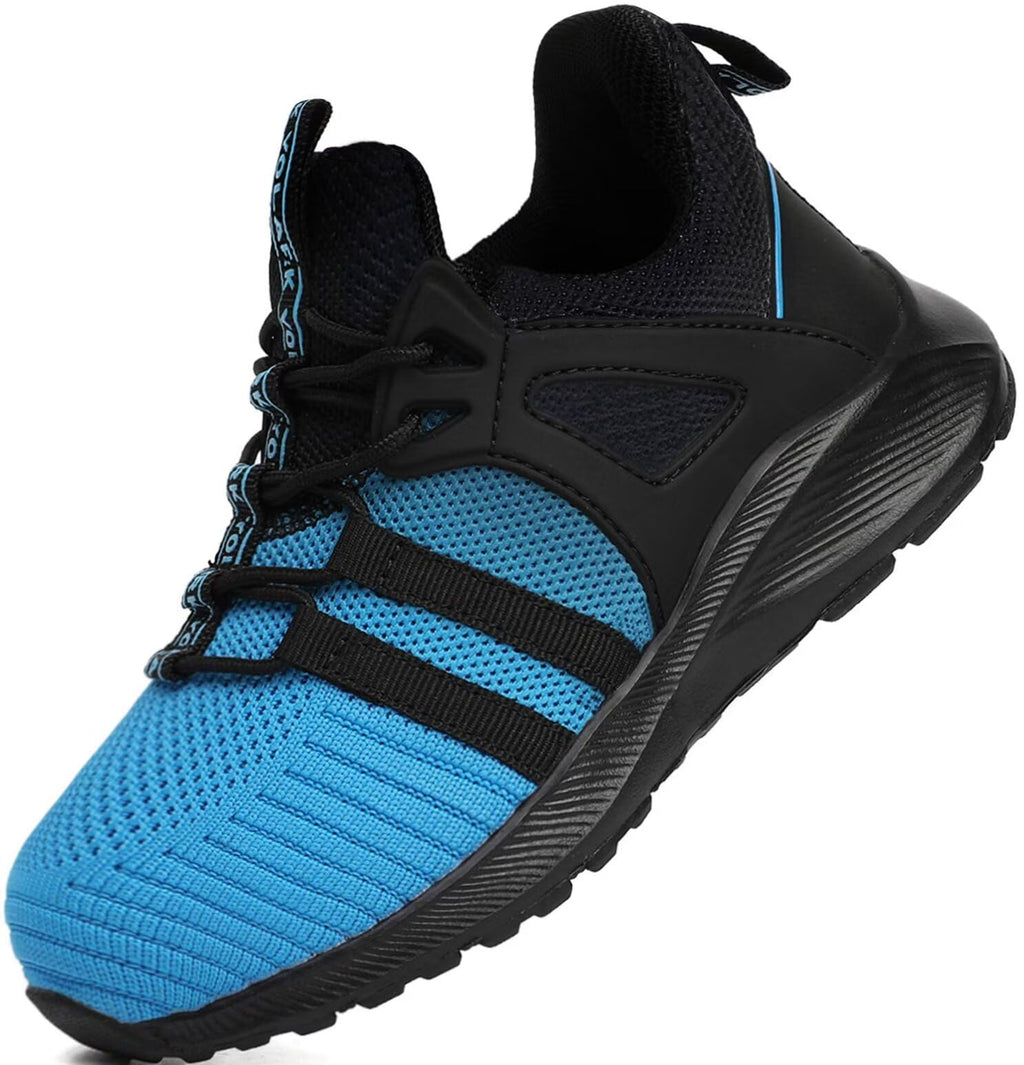 YOLARK Boys Girls Sneakers for Kids Non-Slip Tennis Shoes Fashion Lightweight Breathable Running Sport Athletic