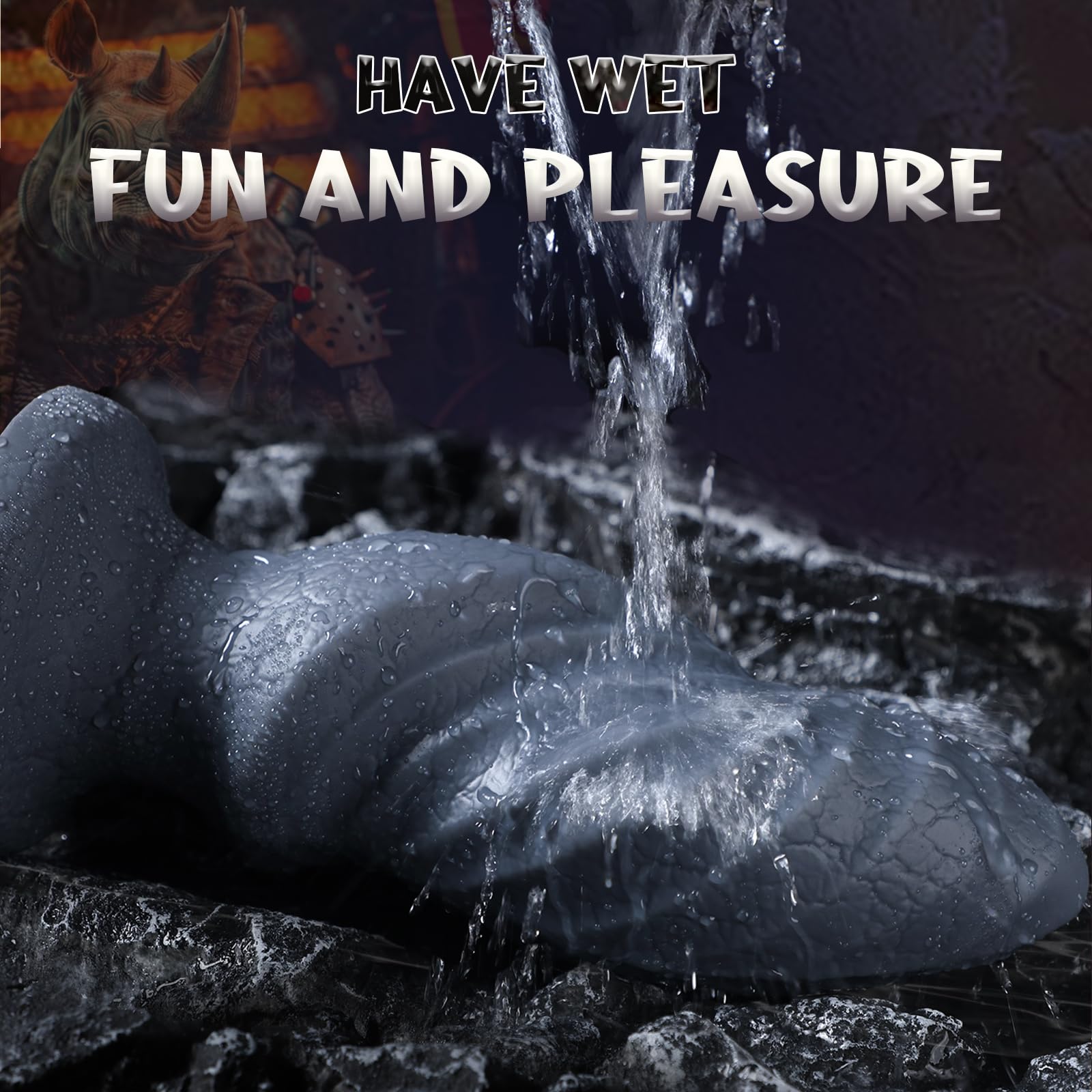 11 Inch Silicone Fantasy Dildo Huge Anal Plug with Big Knot, 3.4" Diameter Huge Thick Anal Dildo Massive Butt Plugs Sex Toys for G spot & P Spot Stimulation, Monster Animal Dildo for Women Men Gay