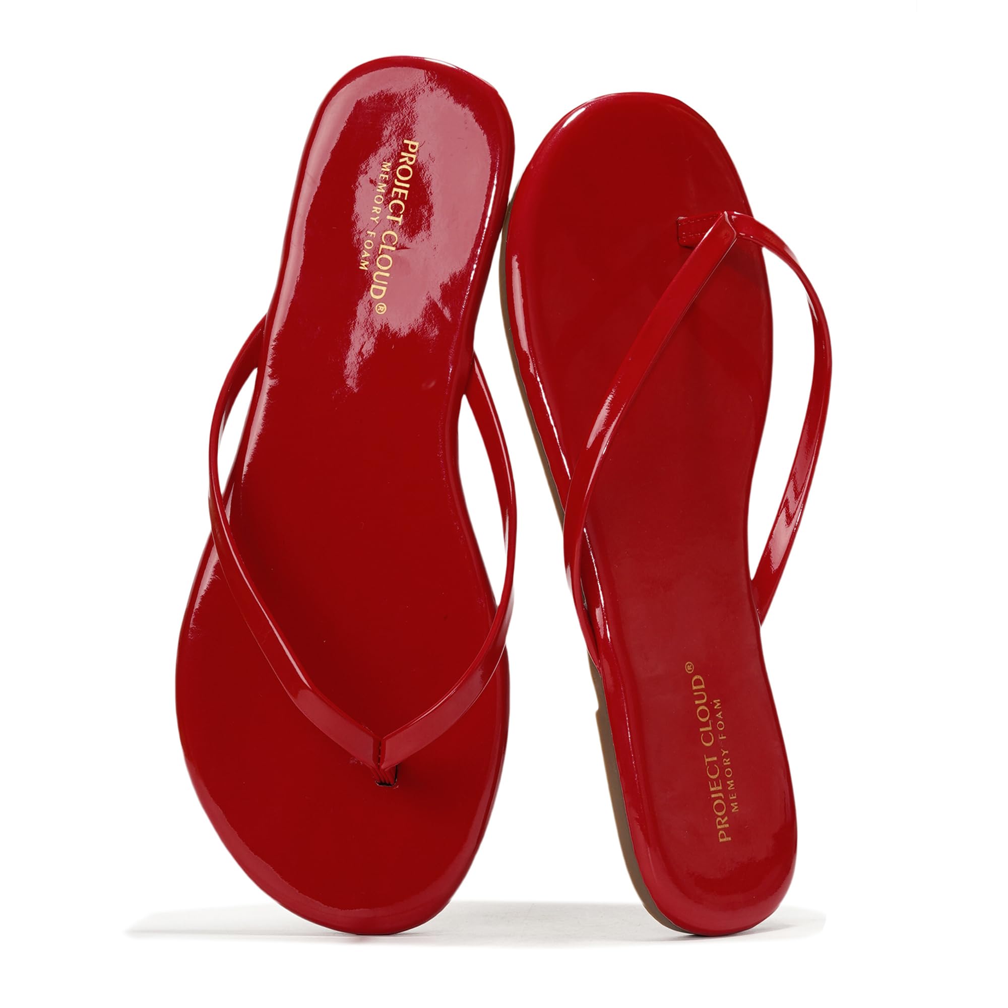 Project Cloud Flip Flops for Women Footwear- Lightweight and Memory Foam Insole Sandals for Women 2026 - Durable Non-Slip Beach Essentials Flats for Women Sandals (Foundations)
