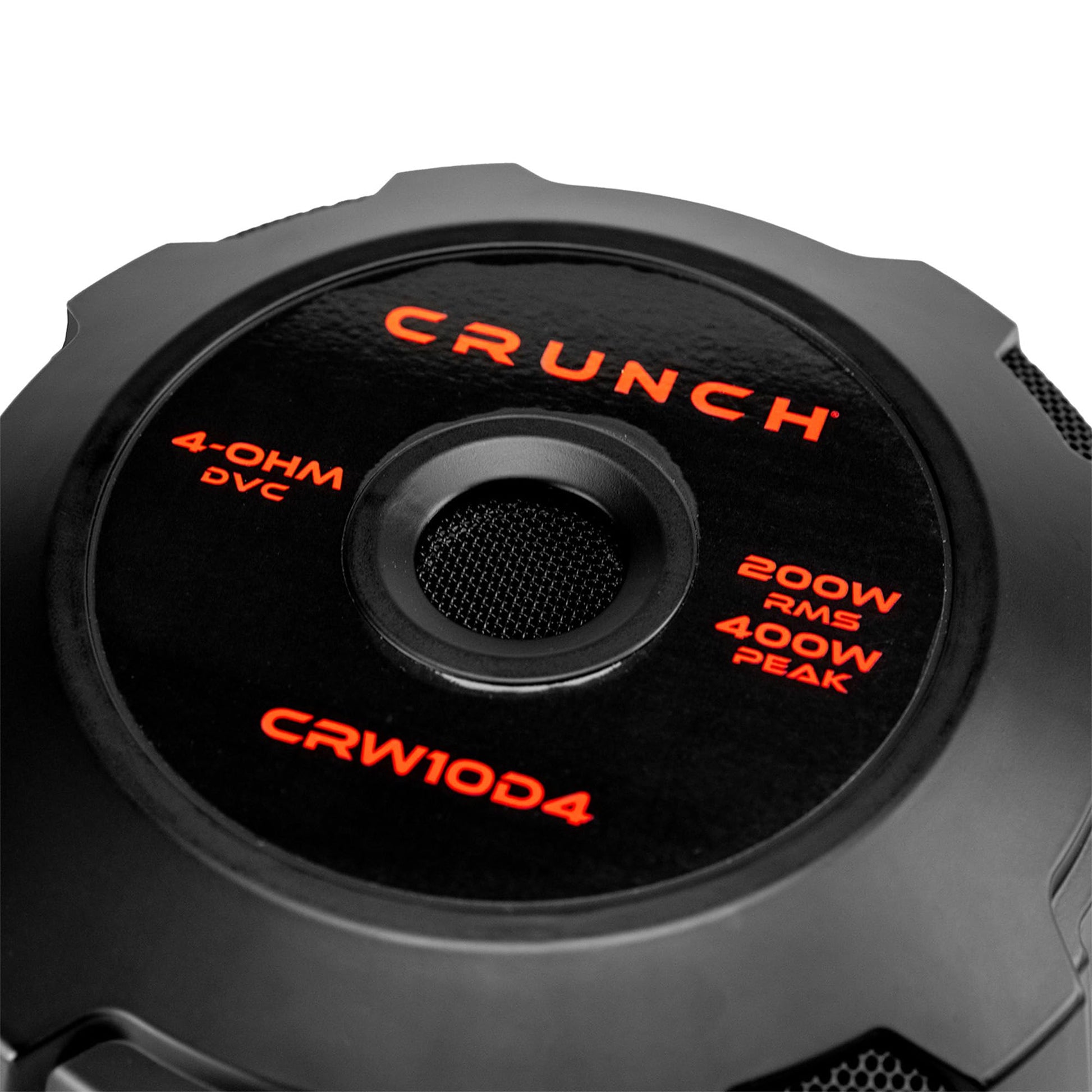 Crunch 2 Pack CRW10D4 10" 400W MAX 200W RMS 4 Ohm Dual Voice Coil Car Audio Subwoofer Speaker with Spade Terminals for Sealed or Vented Enclosure
