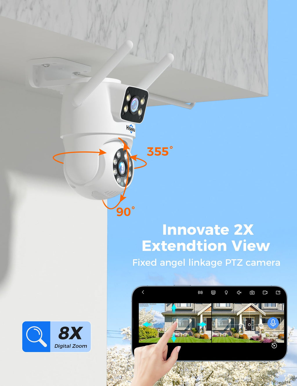 Hiseeu PTZ Camera