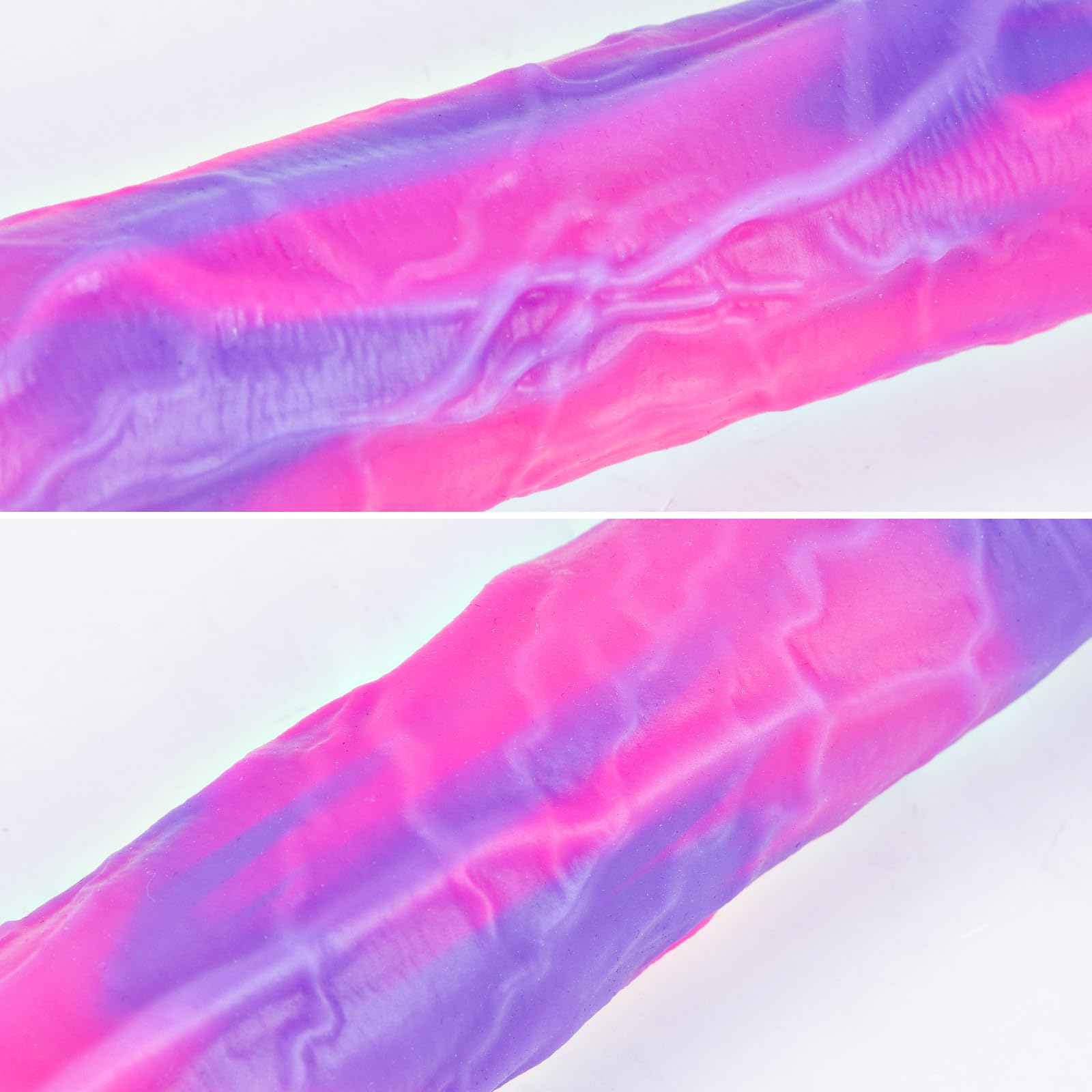 9.8 * 1.3 Inch Realistic Silicone Double Ended Sided Dildo with Veins