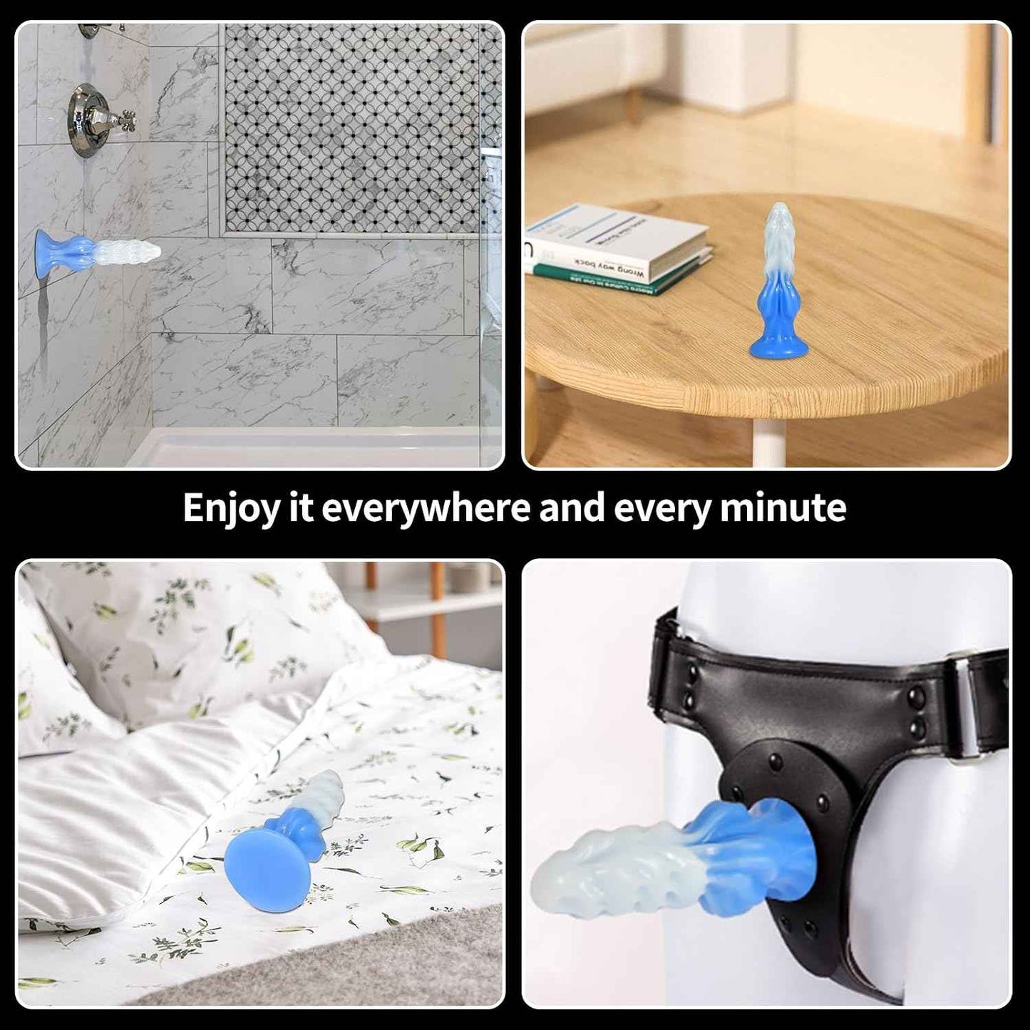 DAPOMEI Realistic Dog Knot Dildo Silicone Fantasy Suction Cup