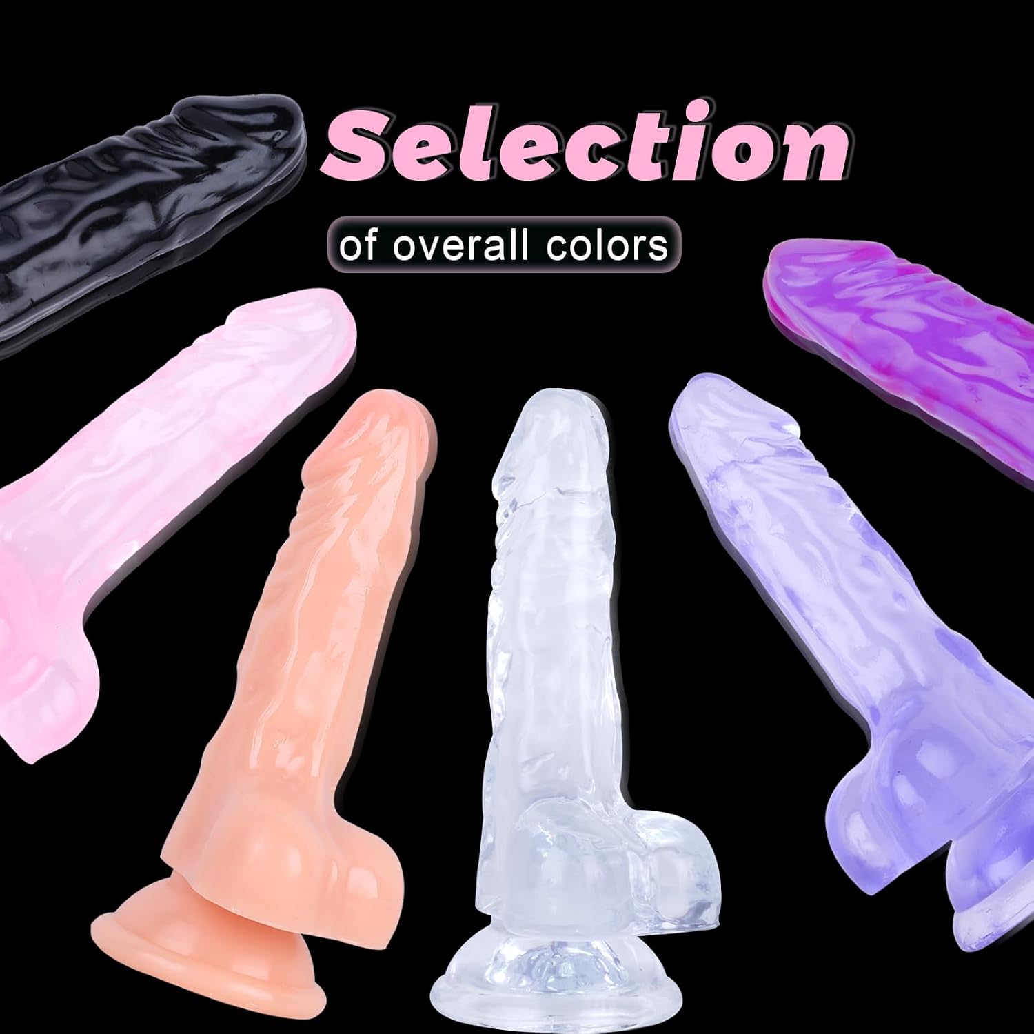 Ooiixx 5 Inch Realistic Dildo with Powerful Suction Cup