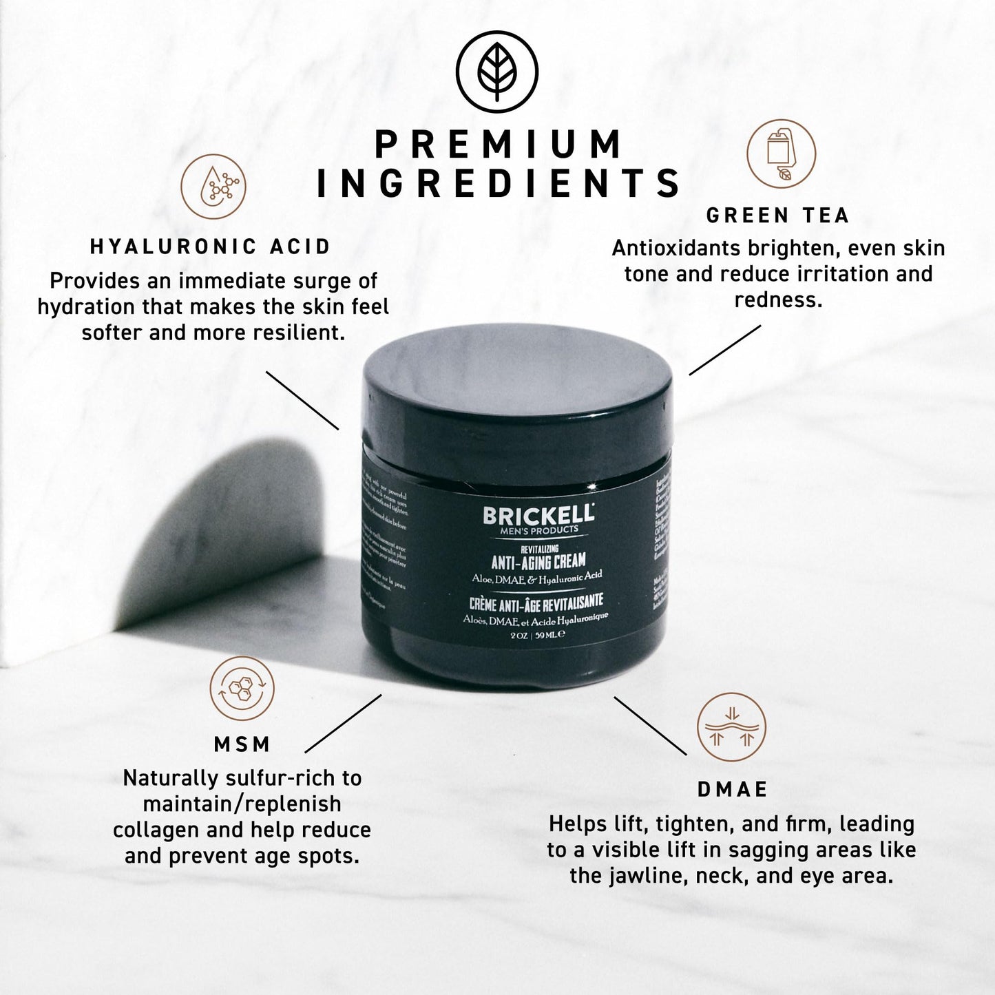 Brickell Men's Revitalizing Anti-Aging Cream For Men, Natural and Organic Anti Wrinkle Night Face Cream To Reduce Fine Lines and Wrinkles, 2 Ounce