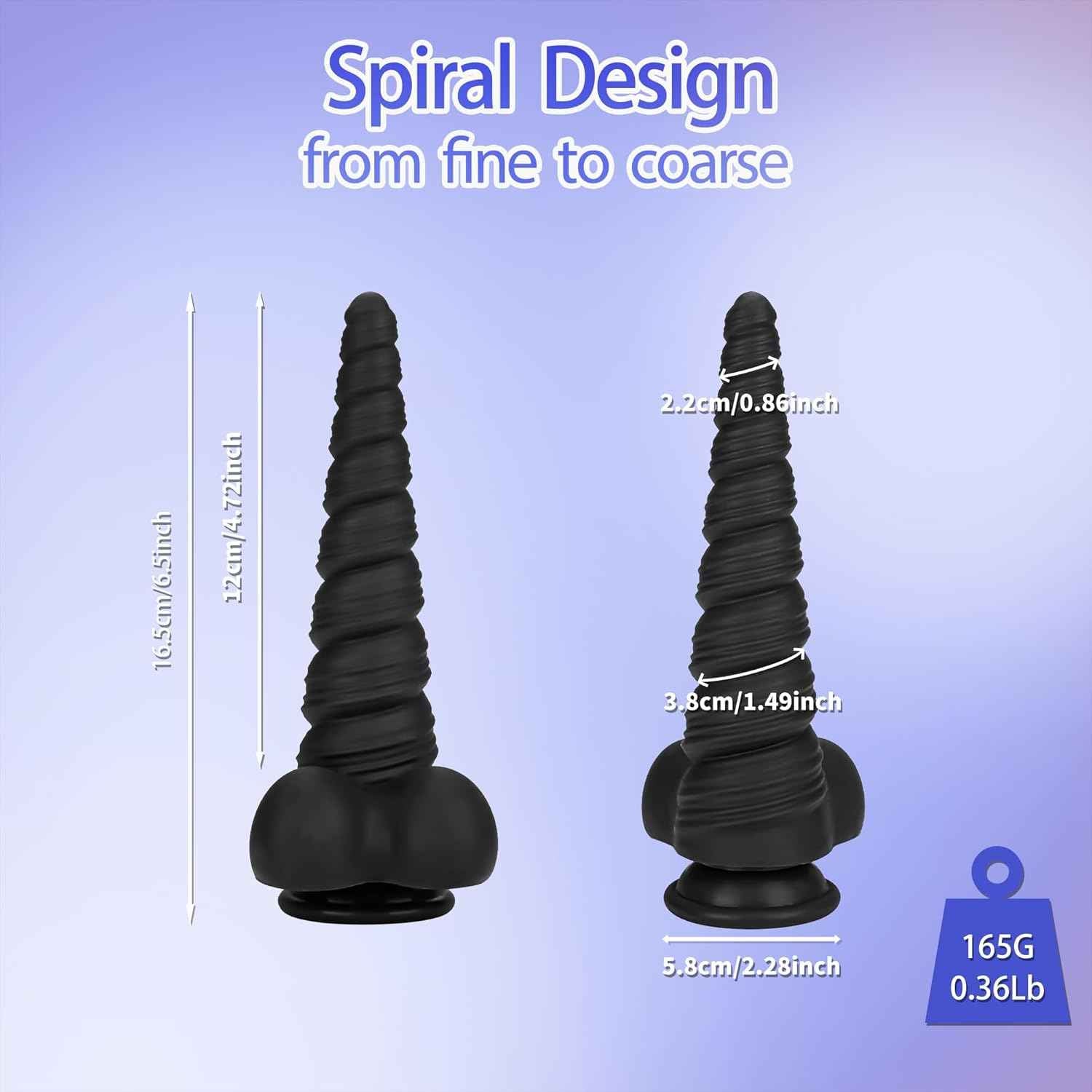 Anal Stretcher Trainer Anal Plug Anal Beads Adult Sex Toys with Strong Suction Cup for Hands-Free Play, 6.5 Inch Silicone Butt Plug Training Cone for Women and Men