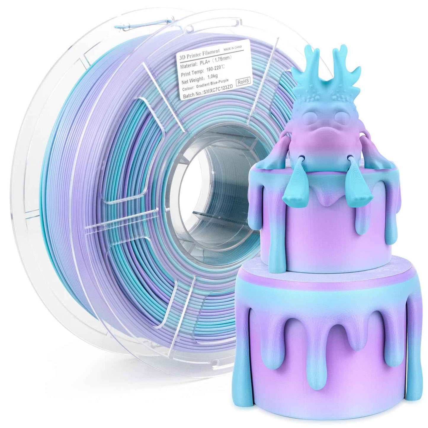 iSANMATE's 3D Printer Filament, PLA Filament 1.75 mm Dimensional Accuracy +/- 0.02 mm, 1 KG Spool
