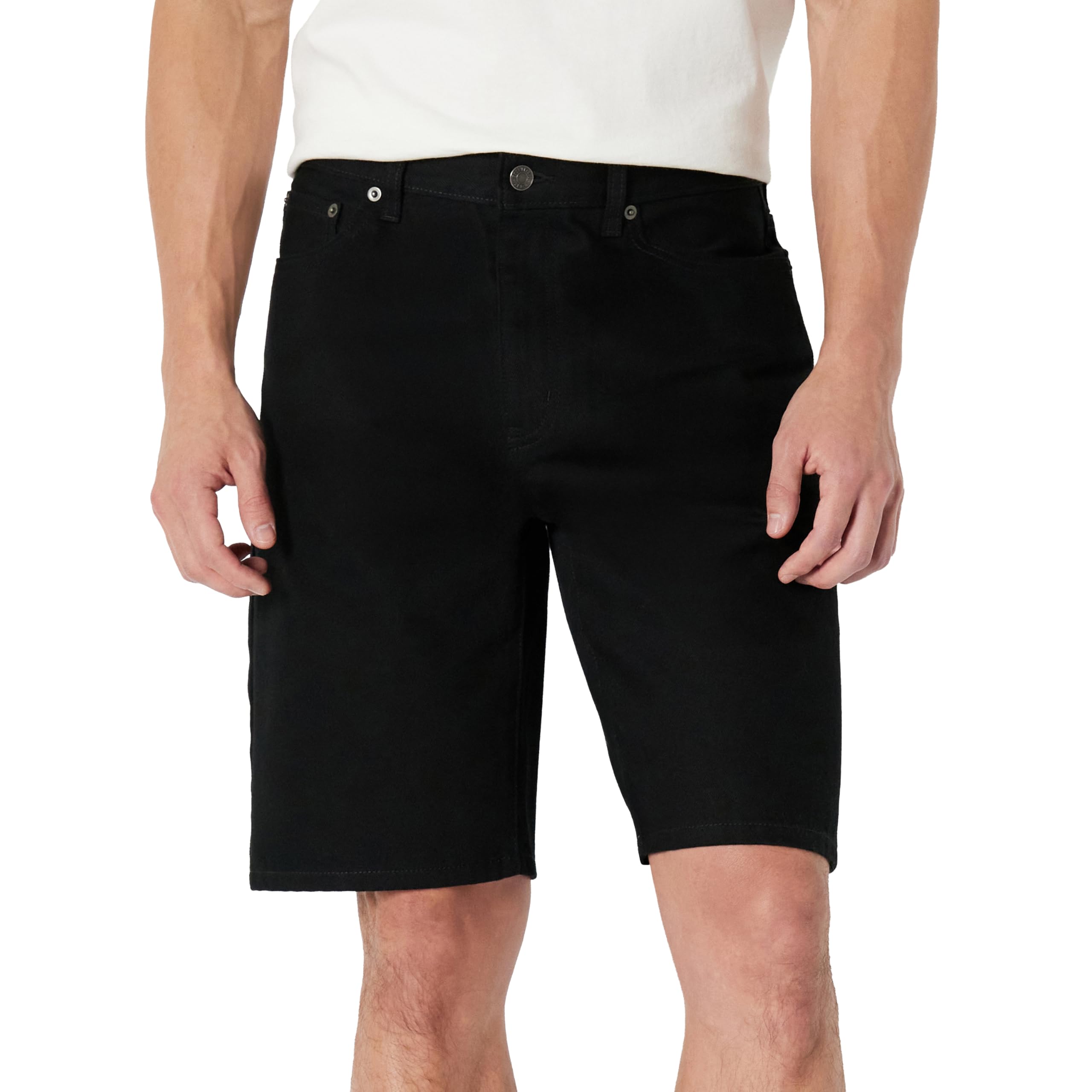 Amazon Essentials Men's Rigid Relaxed-Fit Jean Shorts