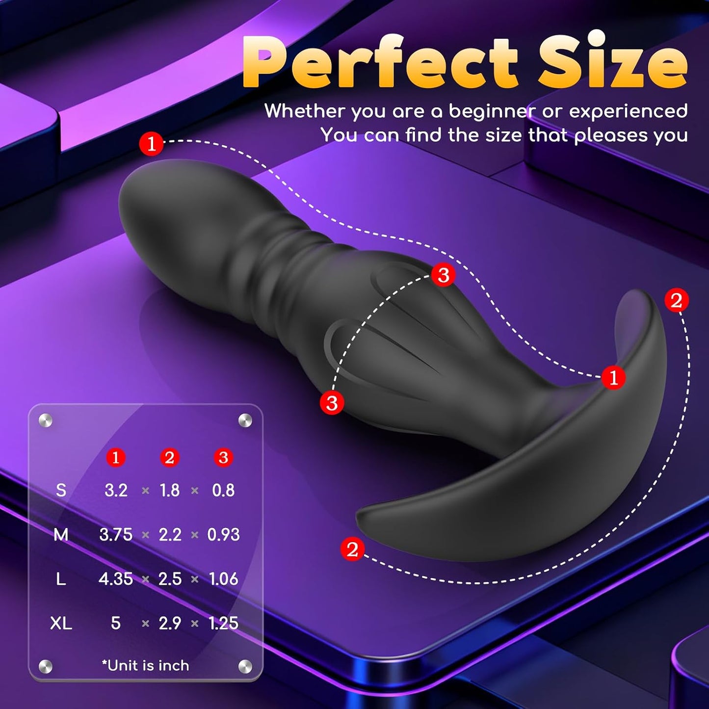 4PCS Butt Plug Set-Beginner's First Silicone Anal Plugs for Progressive Adaptation, Multiple Stimulation, Enhanced Experience, Direct Access to The Prostate, Butt Sex Toy for Men & Women LongTime Wear