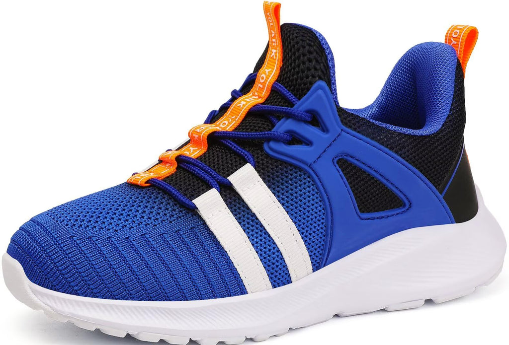 YOLARK Boys Girls Sneakers for Kids Non-Slip Tennis Shoes Fashion Lightweight Breathable Running Sport Athletic