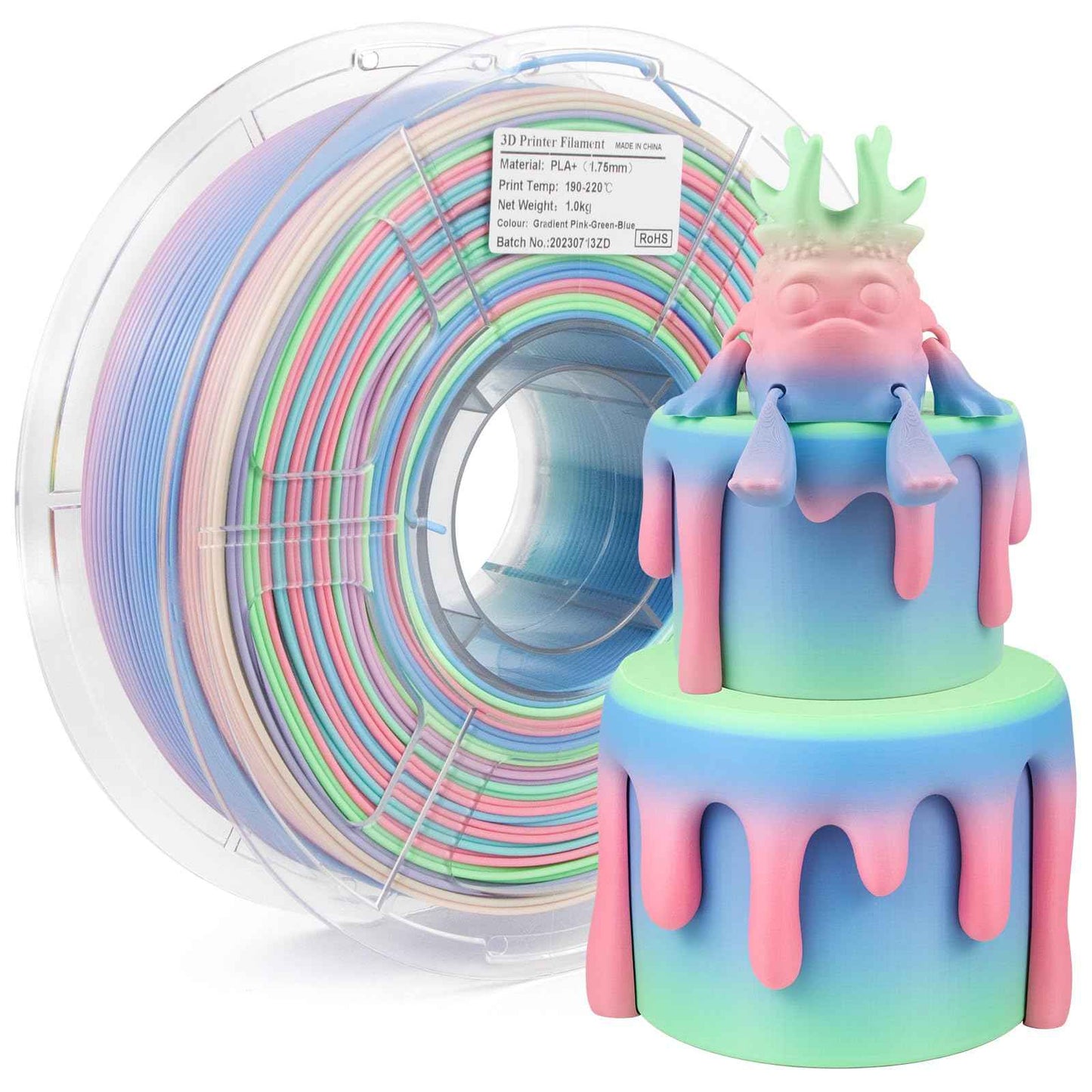 iSANMATE's 3D Printer Filament, PLA Filament 1.75 mm Dimensional Accuracy +/- 0.02 mm, 1 KG Spool