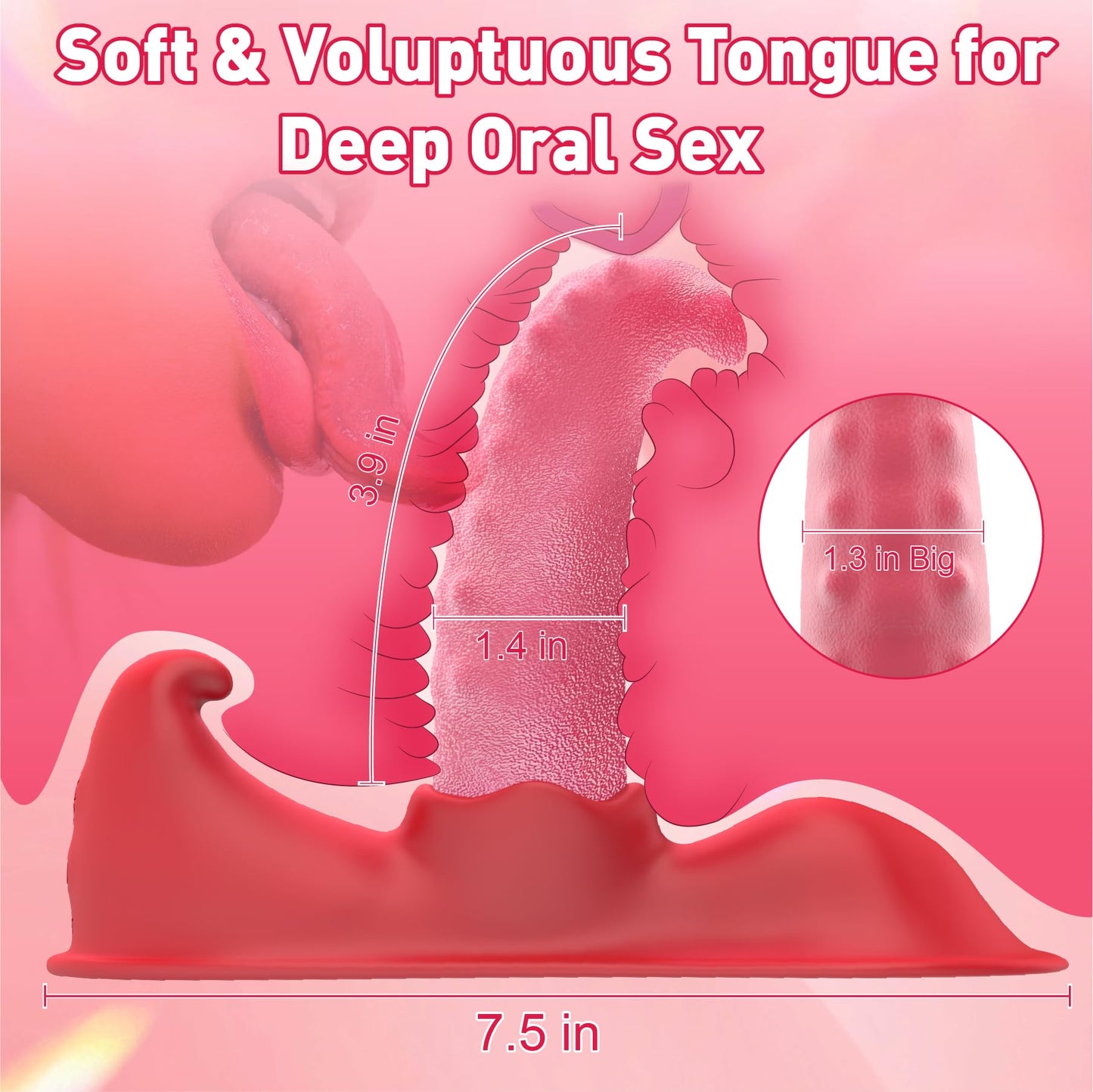 Thrusting Dildo Tongue Sex Toy for Women,G Spot Dildo Remote Control Vibrator with 10 Vibrating 10 Swing Vibration Modes,Sex Machine Vibrating Panties Clitoral Anal Plug Adult Sex Toys for Women Men
