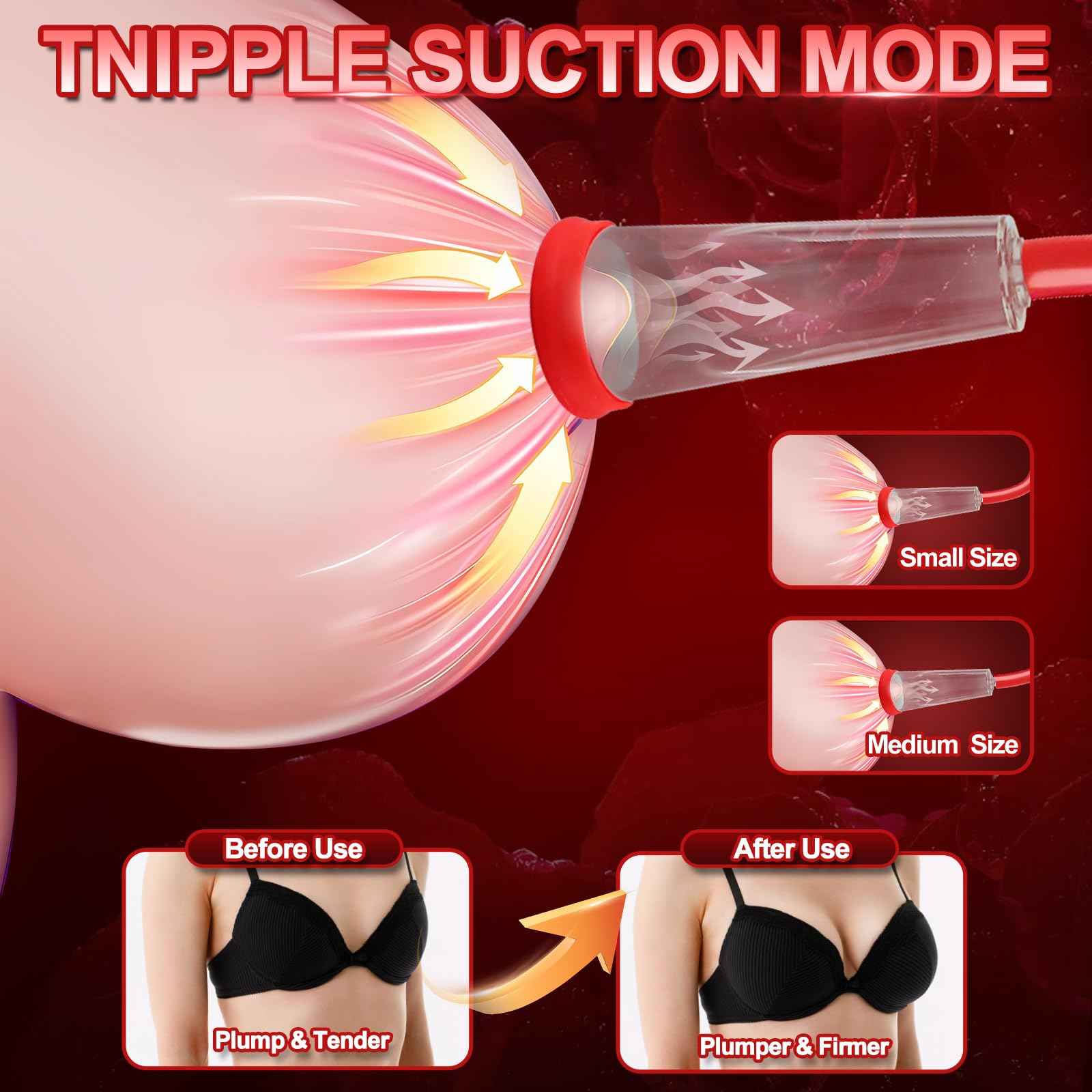 Pussy Pump with 2 BDSM Nipple Sucking Toys,Women Sex Toy Kit,Clitoral Pump Sexual Pleasure Tools for Women Couples,Vagina Pumps with 2 Clitoris Suckers Set Helps Enhance Emotional Connection