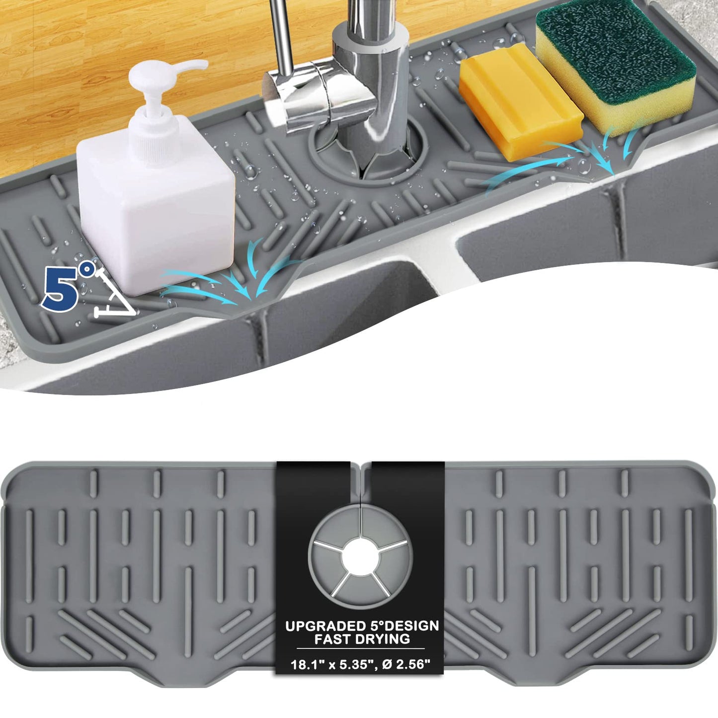 Drying Mats Cleaning Brushes Kitchen Gadgets Silicone Faucet Mat BABA1PHUI-919