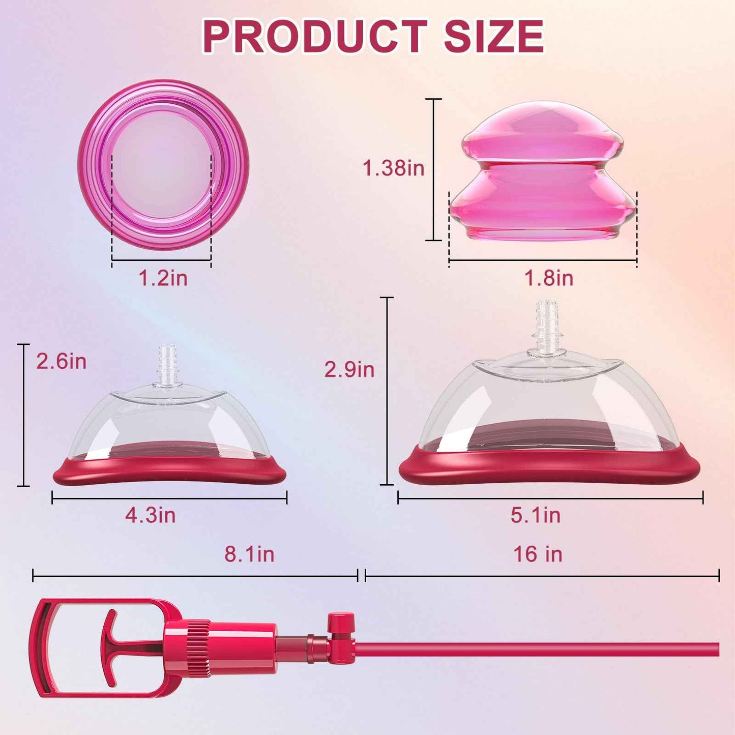 Pussy Pump Sex Toys for Women, Vagina Pump Women Sex Toys, Manual Vacuum Clit Pump Increased Sensitivity Powerful Suction Stimulate Clitoris Enhances Sexual Pleasure Tools for Women