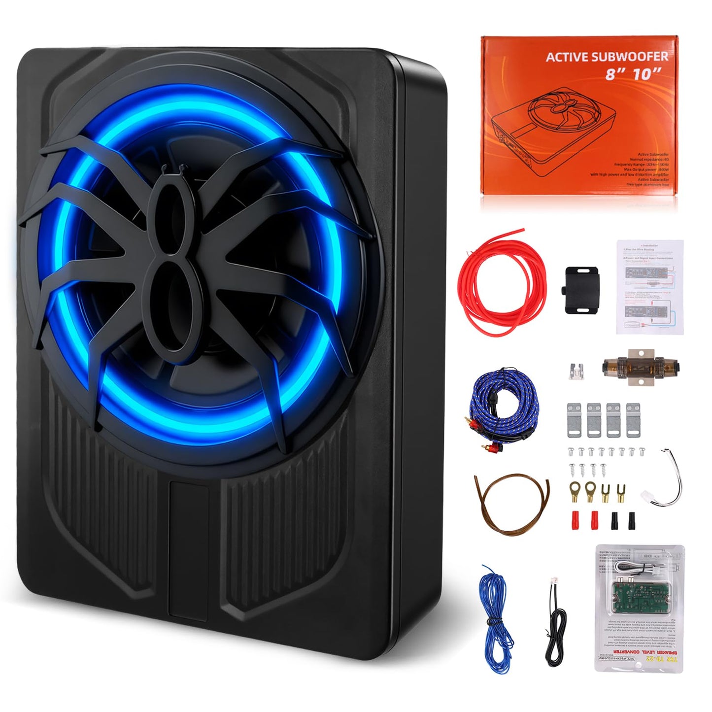 LORPHEIR Car Subwoofer High Power Bass System for Car Audio Upgrade