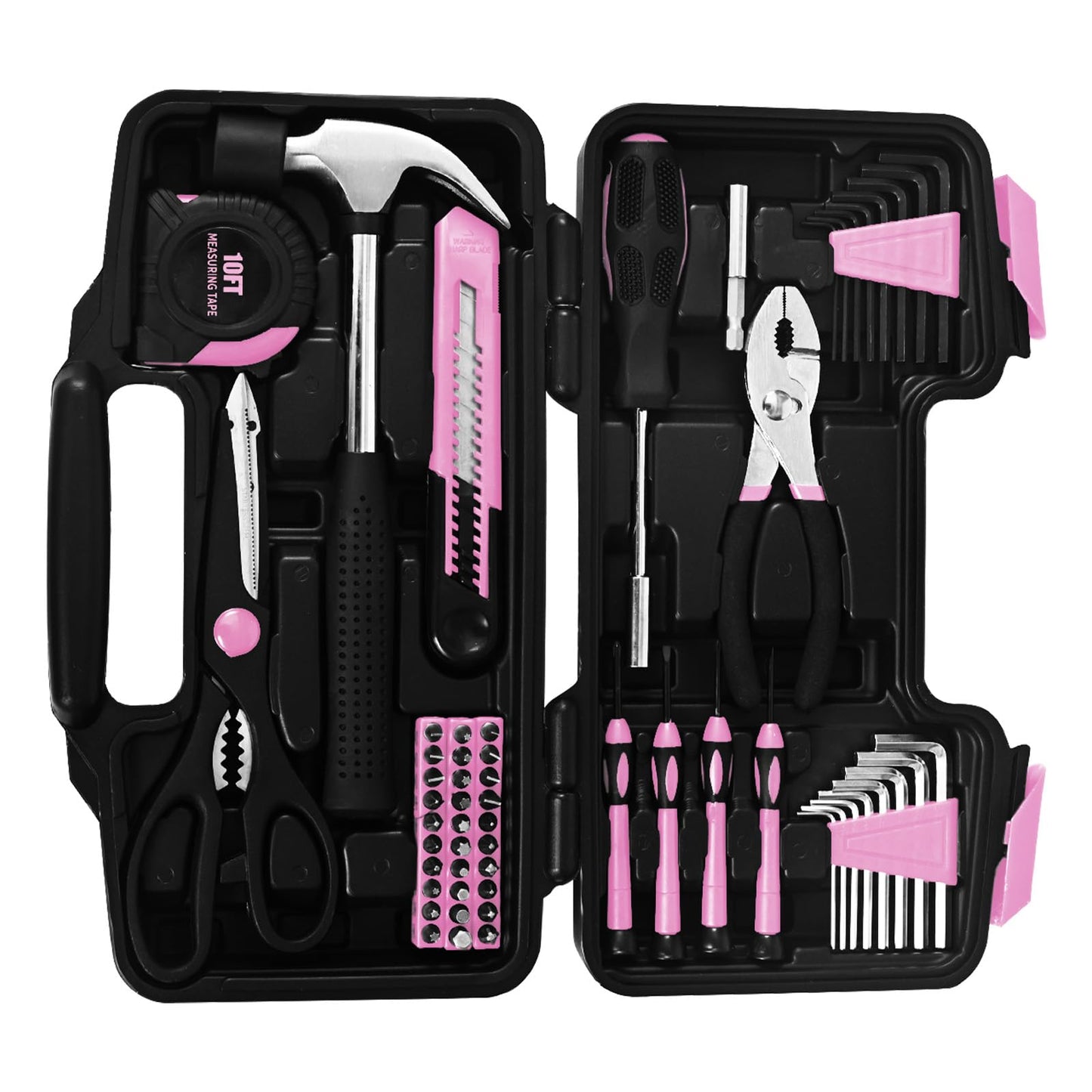 Household Tool Set General Repair Small Hand Tool Kit Storage Case for Home Garage Office College Dormitory Use