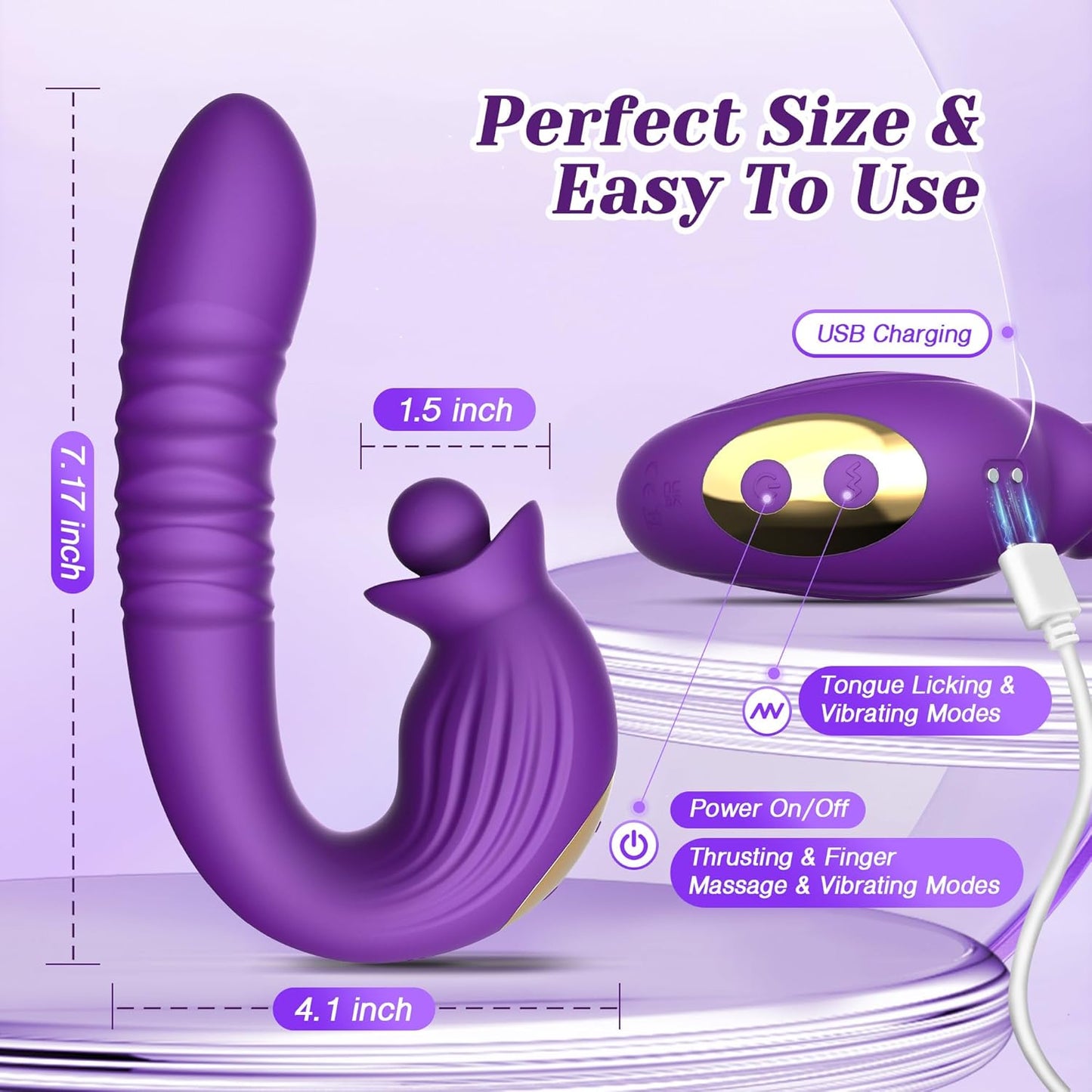 Tracy's Dog Ciro G-Spot Vibrator Multi-Function Thrusting Sex Toy