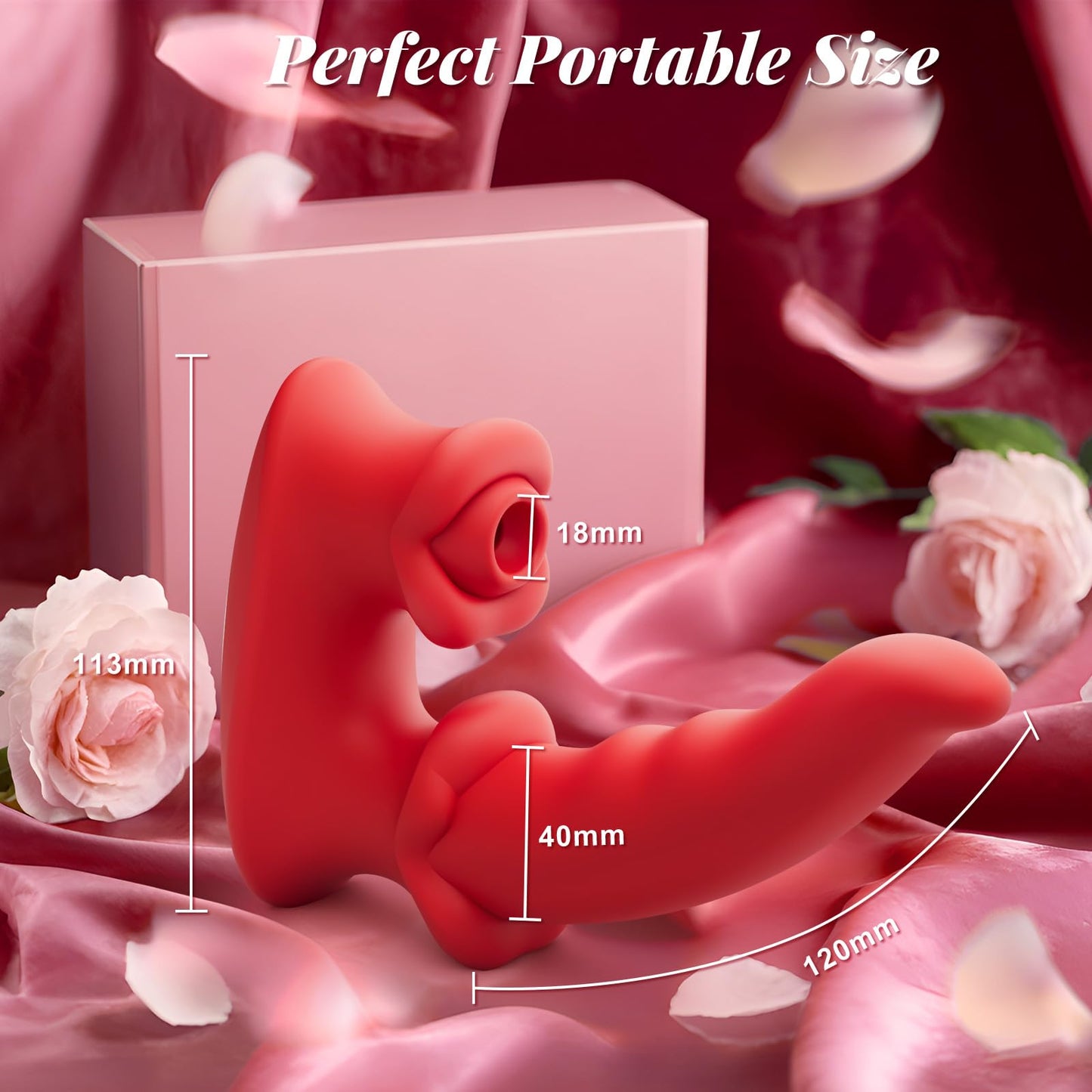 Womens Sex Toys Sucking Vibrators - Clitoral G Spot Tongue Vibrator with 3 * 10 Sucking Wiggling Vibrating Modes, Nipple Clit Sucker Anal Dildos Rose Vibrator Adult Sex Toys for Women Men Couples