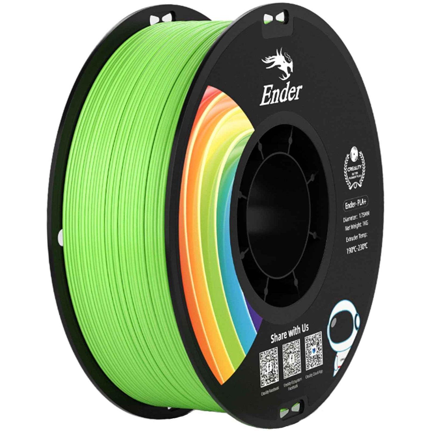 Creality 3D Printer Filament, PLA Filament Bundle for 3D Printing, Ender PLA Filament No-Tangling, Strong Bonding & Overhang Performance, Accuracy +/- 0.02mm