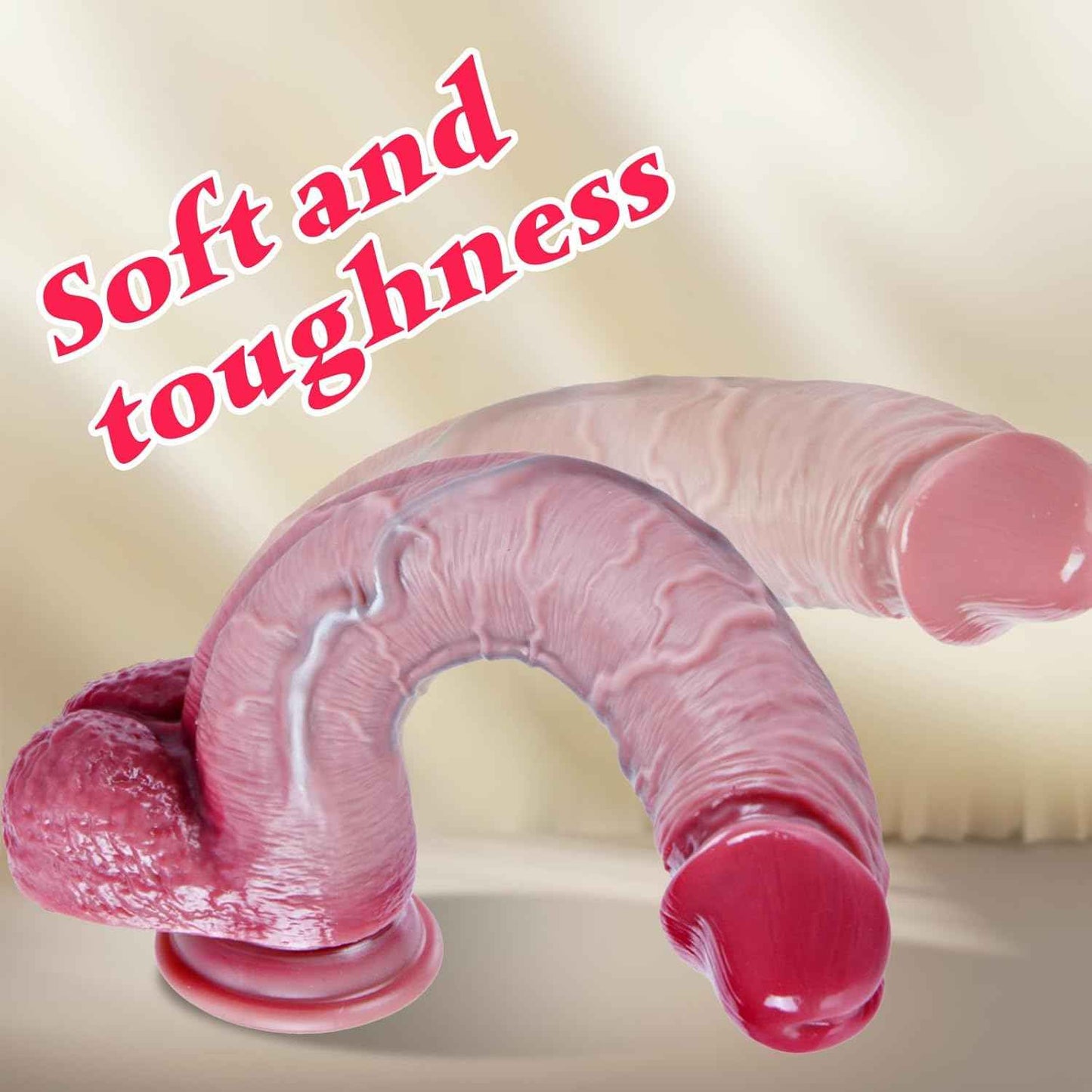 Hainuo 9 Inch Realistic Silicone Dildo with Suction Cup