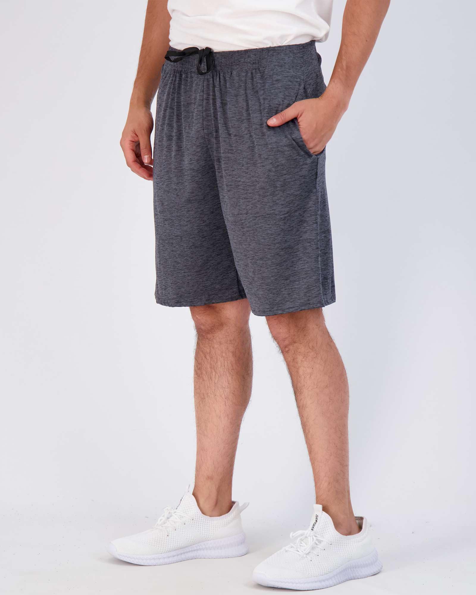 Real Essentials Men’s 5 Pack: 9" Dry-Fit Shorts – Athletic Gym, Workout, Basketball, Running, Casual Lounge Active Pockets