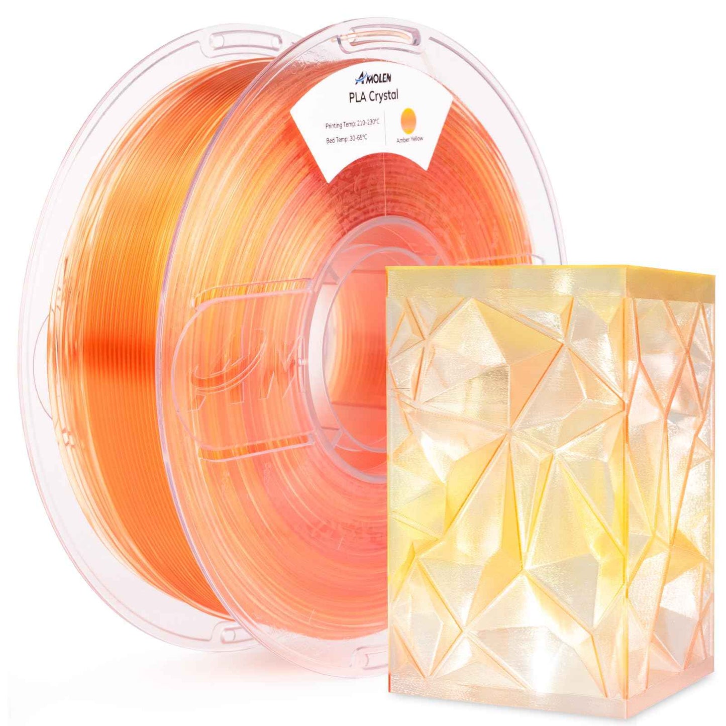 AMOLEN Glow in The Dark PLA Filament, 1.75mm PLA 3D Printer Filament
