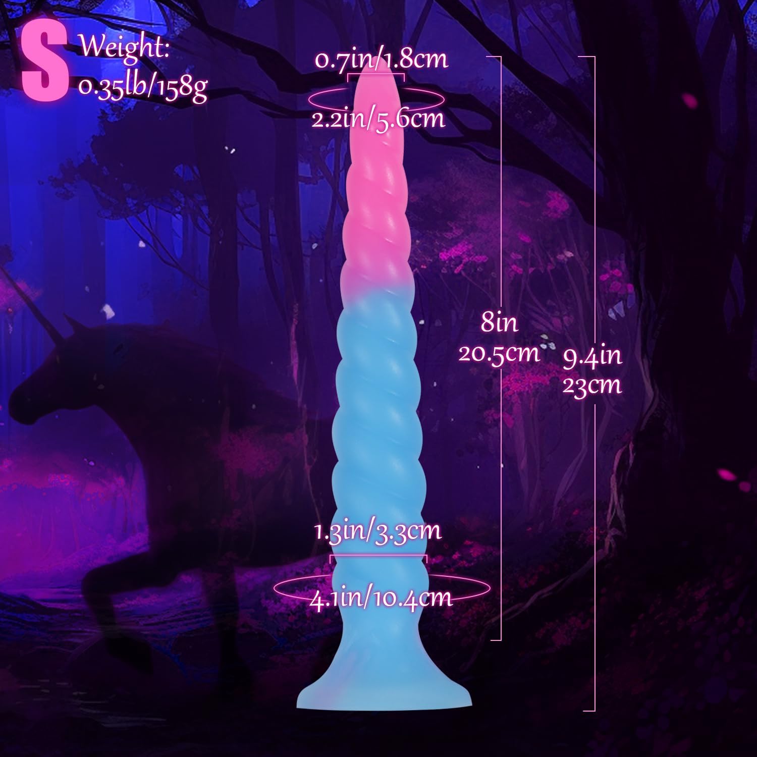 DEPAREE Spiral Monster Dildo Suction Cup Fantasy Anal Toy