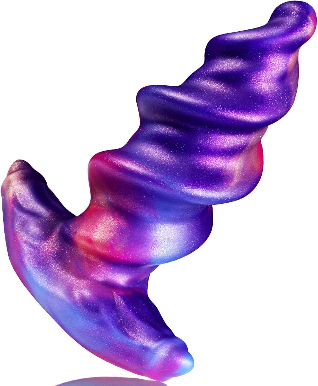 Anal Plug Wearable Screw-Shaped Butt Plug Silicone Anal Dilator Trainer Fantasy Prostate Massager G-spot Sex Toy for Couples Men Women Masturbation (S)
