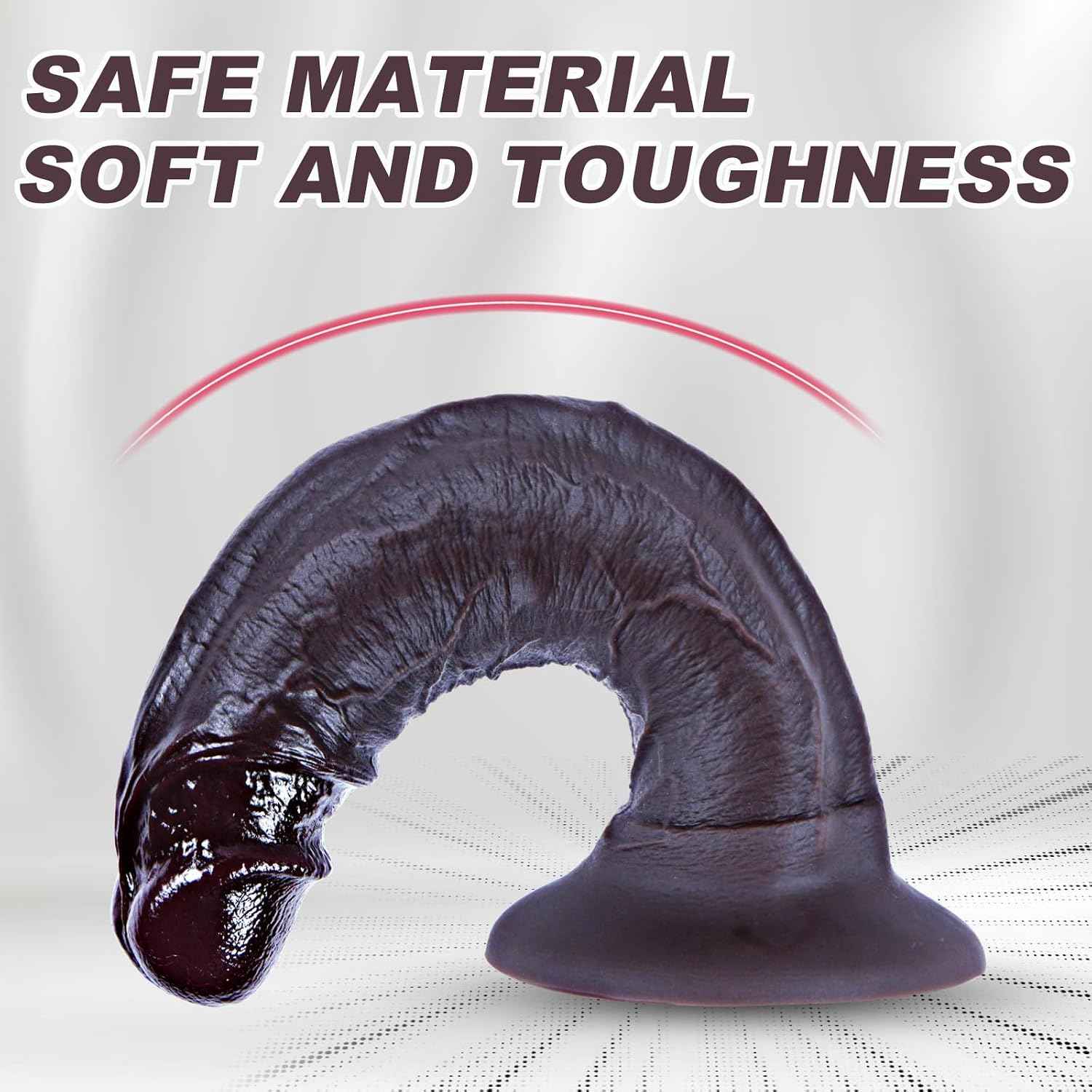 hainuo Dual Density Silicone Realistic G-Spot Dildo Black