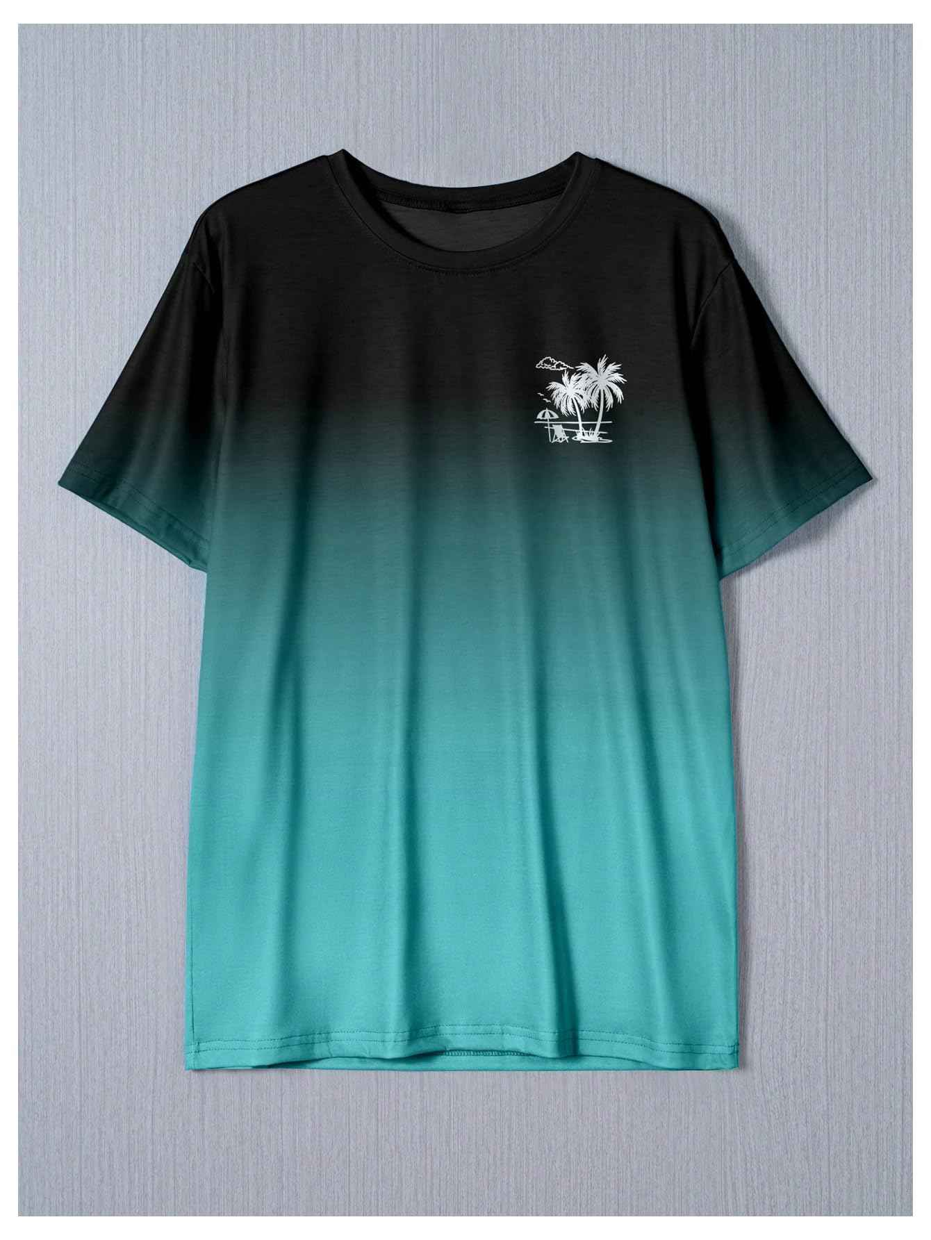 SOLY HUX Men's Short Sleeve Graphic Tees Summer Crewneck Top Shirt Beach Vacation T-Shirts