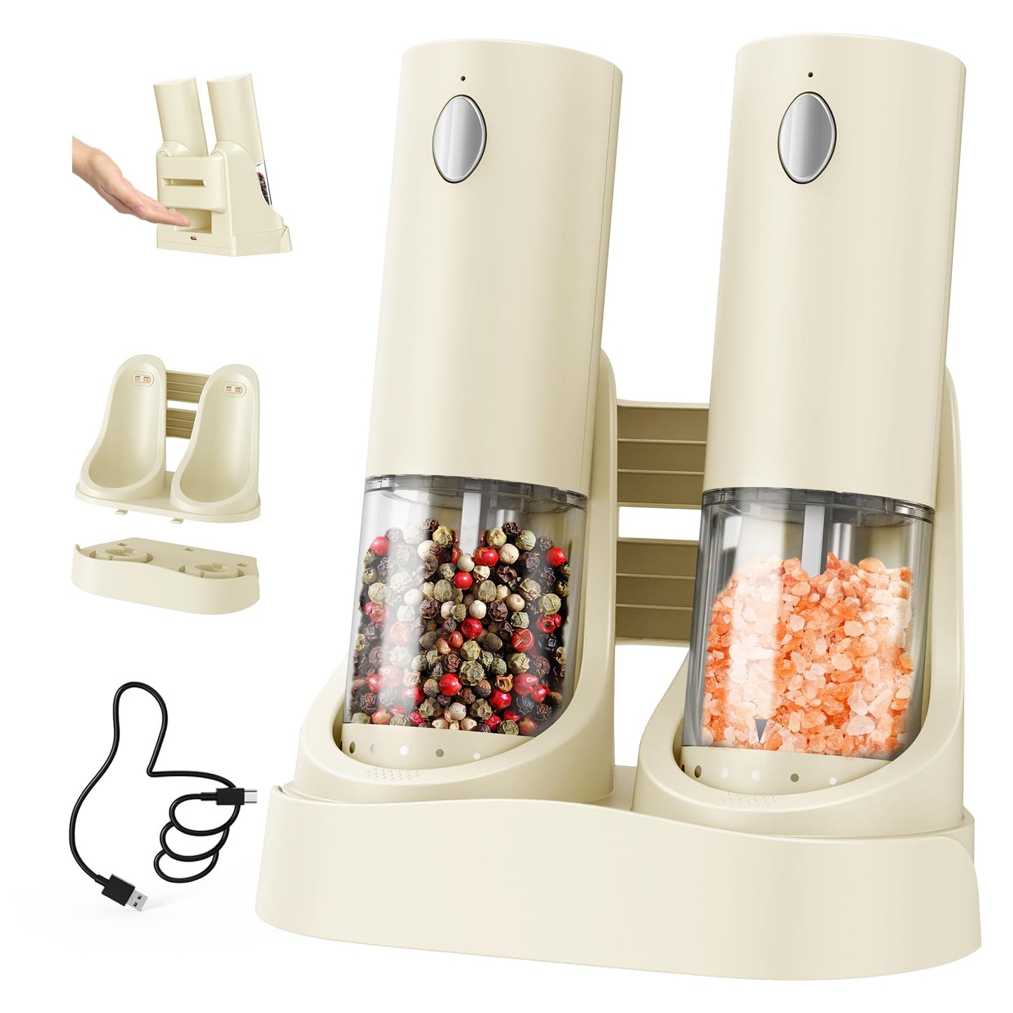 CIRCLE JOY Salt and Pepper Grinder Set
