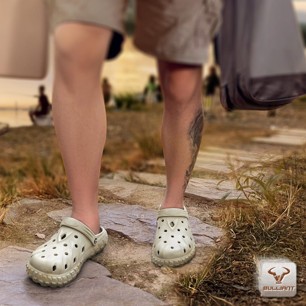 BULLIANT Men Clogs,Comfortable Mules Sandals for Men Women Cushioned Footbed Arch Support-EVA Ligthweight