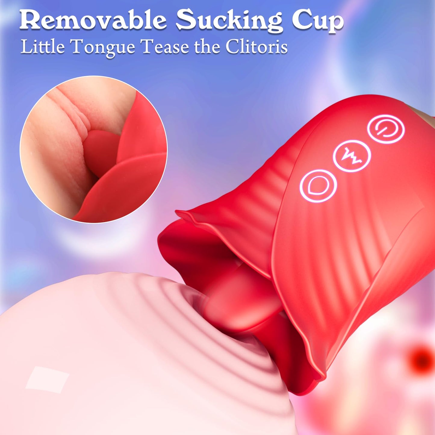 Women Sex Toy Sucking Vibrators - Clitoris Vagina Pussy Pump Tongue Vibrators for Women Quick Sexual Pleasure, 5 & 10 Modes, Female Couple Sex Toy & Games