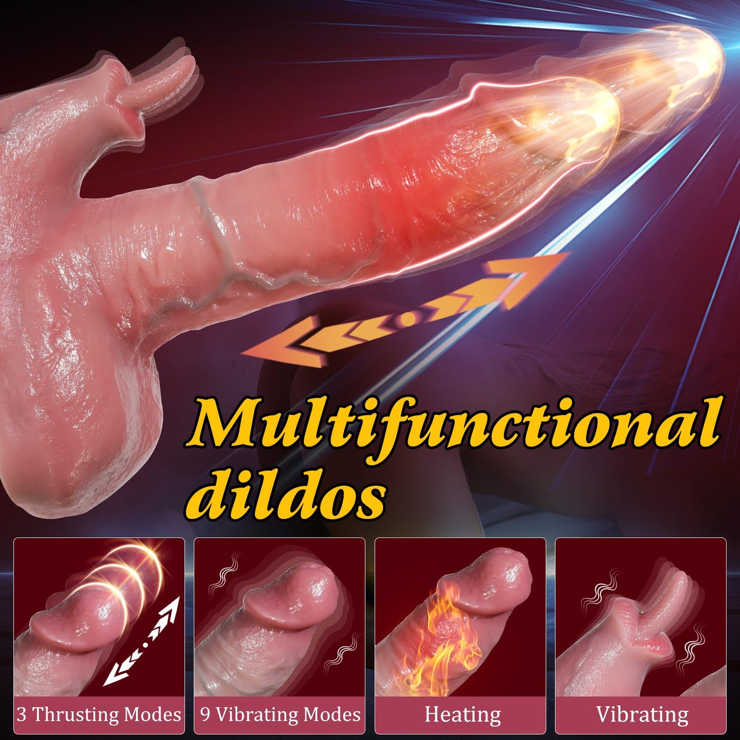 Sex Toy Thrusting Dildo Rabbit Vibrator