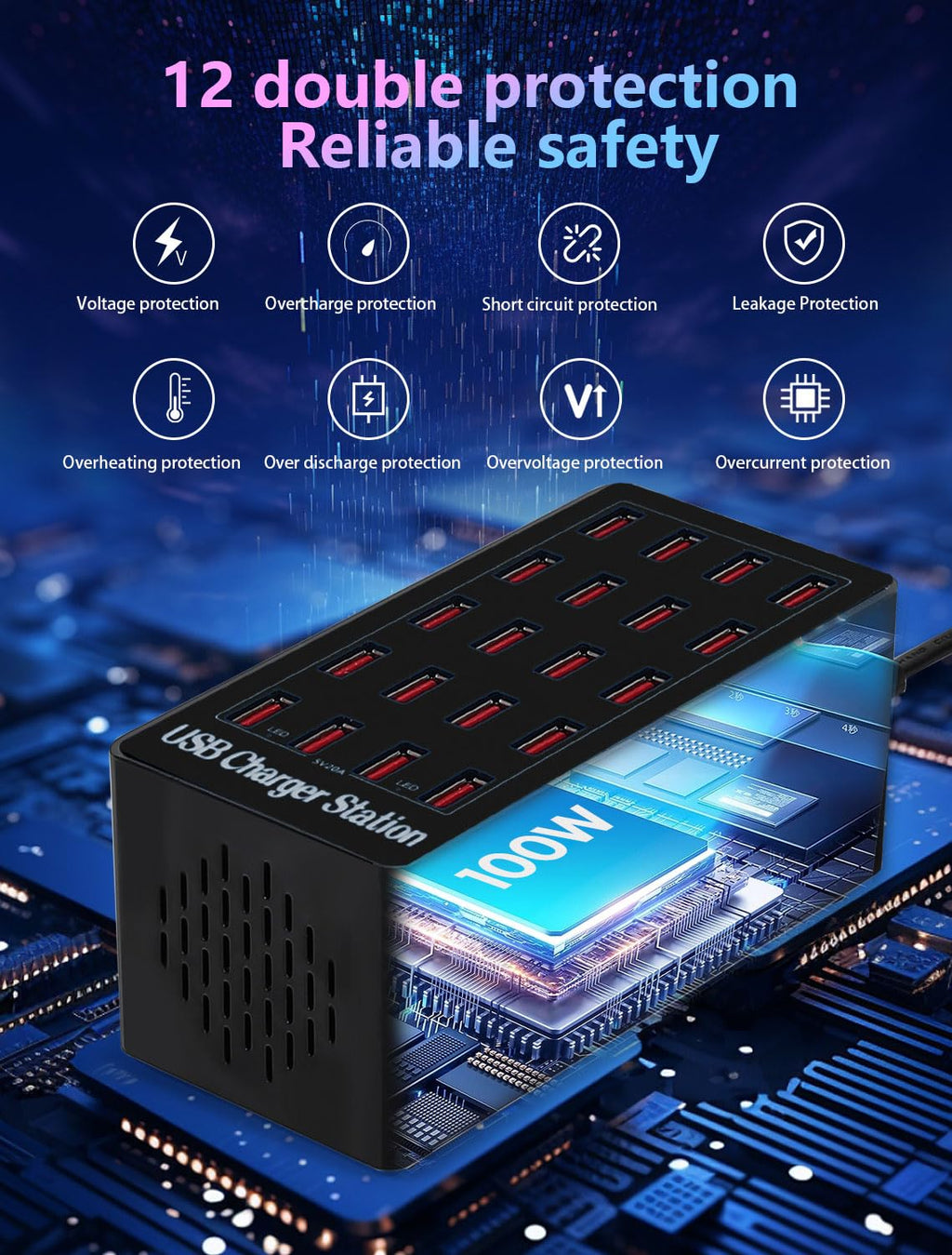 Charging Station A5+ 100W20Port USB Charging Station