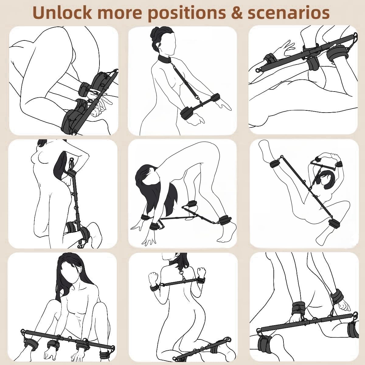 Spreader Bar for Adult Couple