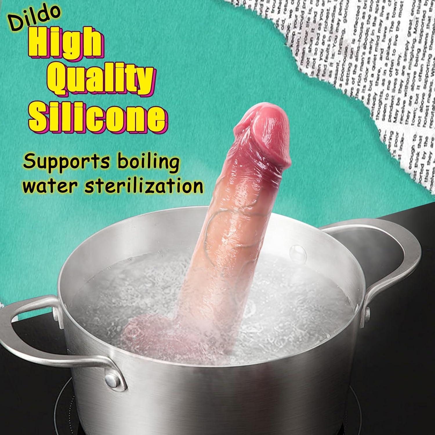 X-pidany Realistic Movable Foreskin Dildo 10.5in Suction Cup Silicone Toy