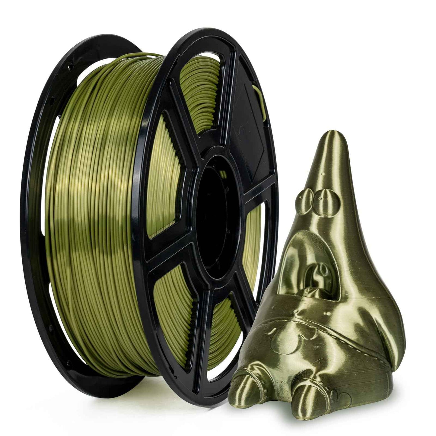 FLASHFORGE Silk PLA Filament 1.75mm, 3D Printer Filament 1kg (2.2lbs) Spool, Smooth and Silky Texture 3D Printing Filament, Dimensional Accuracy +/- 0.02mm