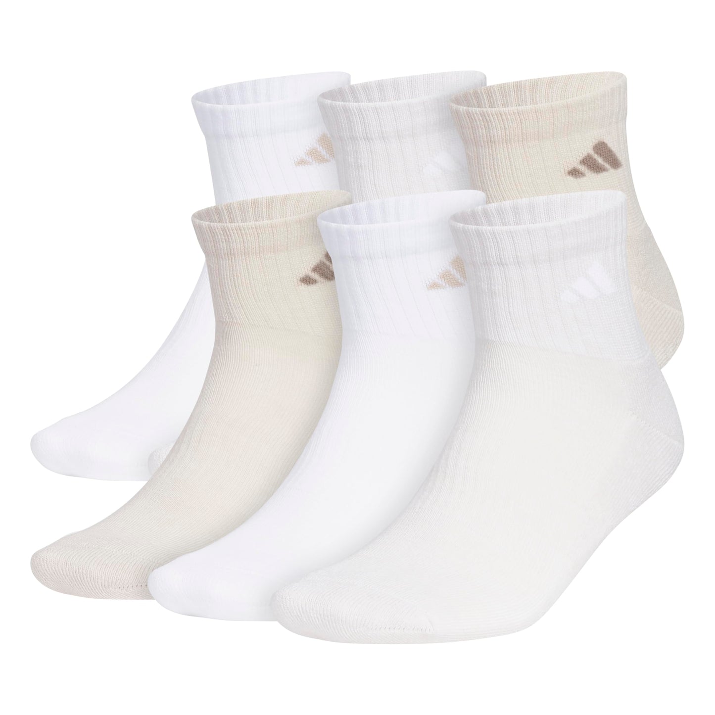 adidas Men's Athletic Cushioned 6-Pack Quarter