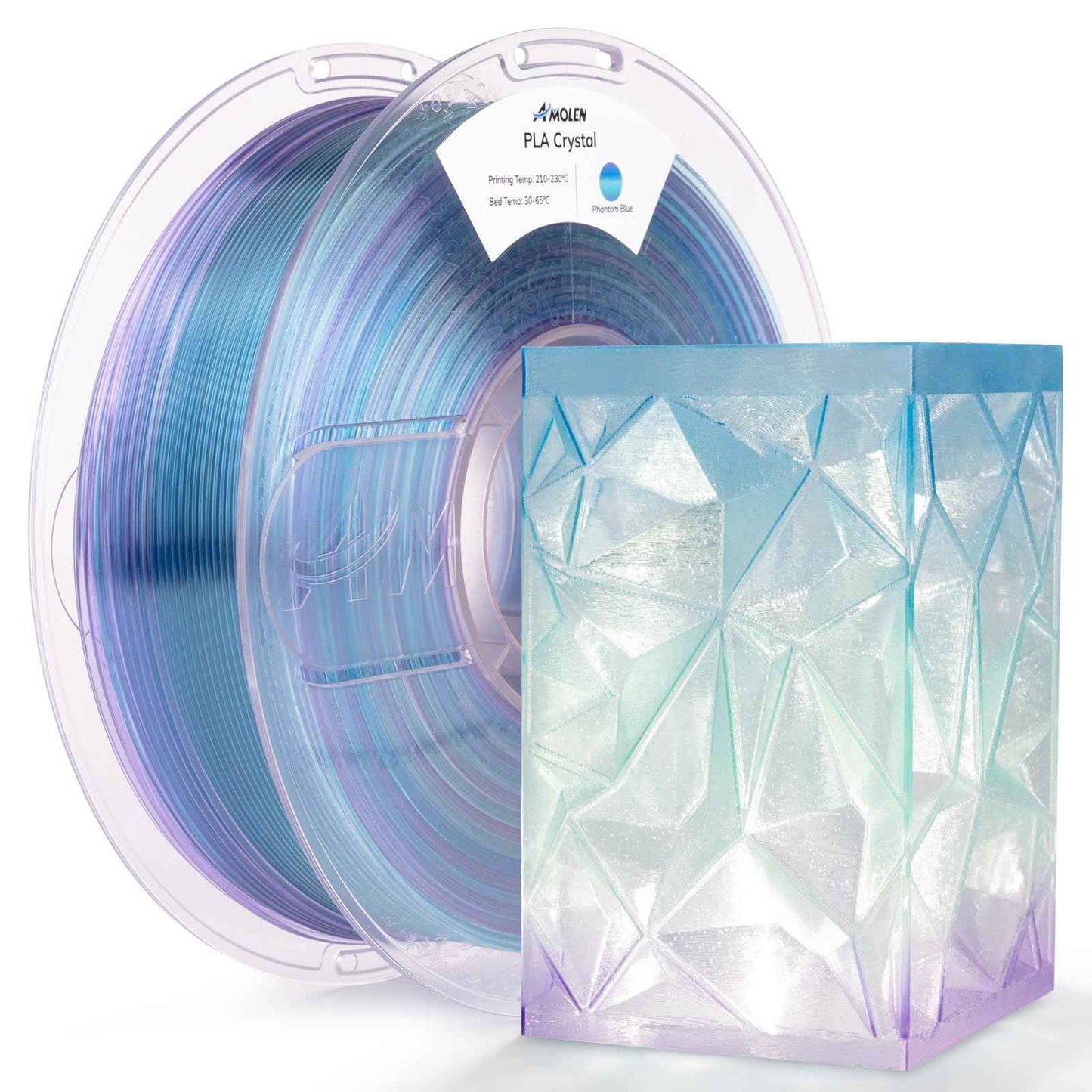 AMOLEN Glow in The Dark PLA Filament, 1.75mm PLA 3D Printer Filament
